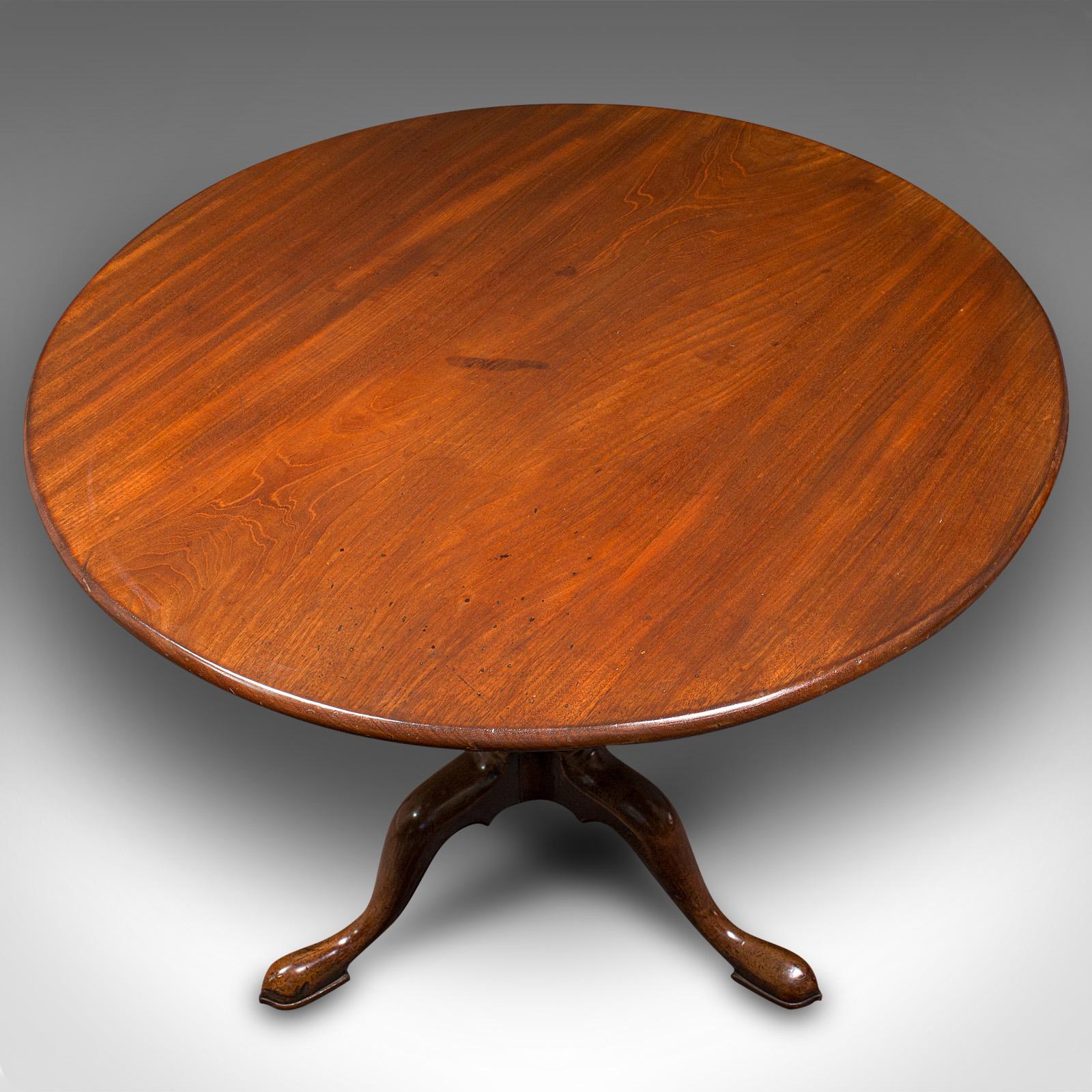 Antique Tilt Top Table, English, Side, Lamp, Breakfast, Georgian, Circa 1820 For Sale 2