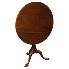 Antique Tilt Top Table, English, Side, Lamp, Breakfast, Georgian, Circa 1820