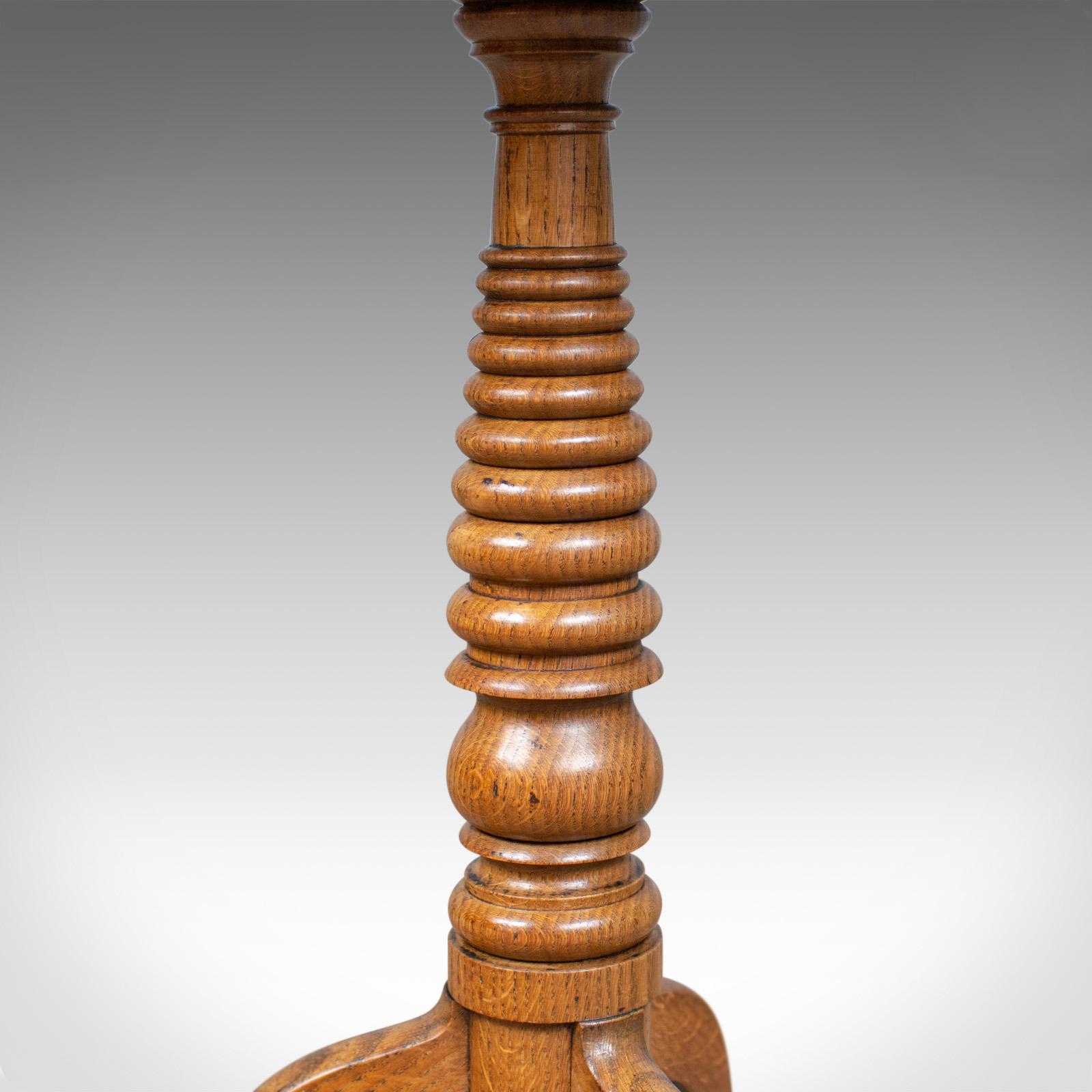 Antique Tilt-Top Table, English, Victorian, Oak, Side, 19th Century, circa 1870 2