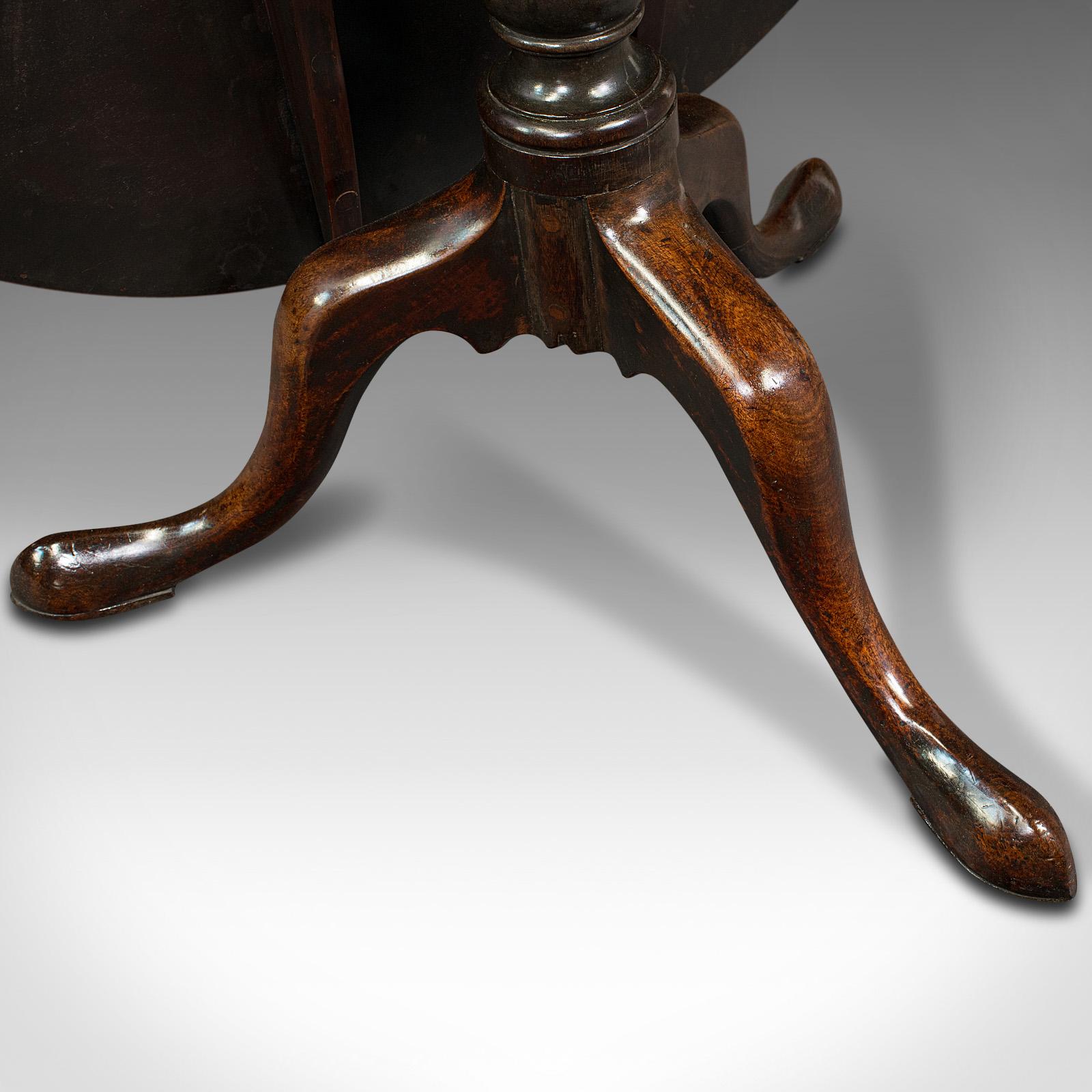 Antique Tilt Top Table, English, Wine, Afternoon Tea, Early Georgian, Circa 1750 For Sale 3