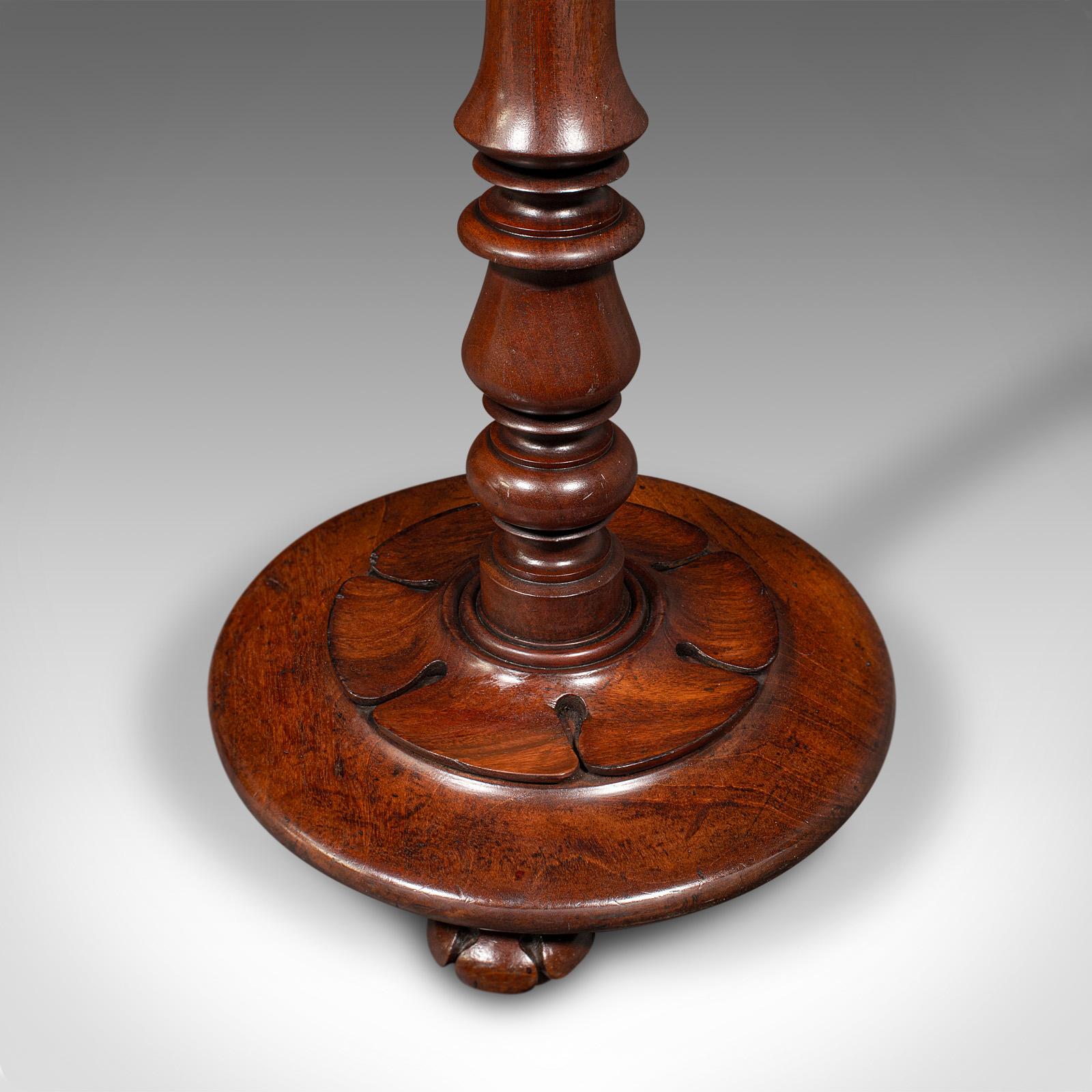 Antique Tilt Top Wine Table, English, Side, Lamp, Occasional, William IV, C.1835 For Sale 5