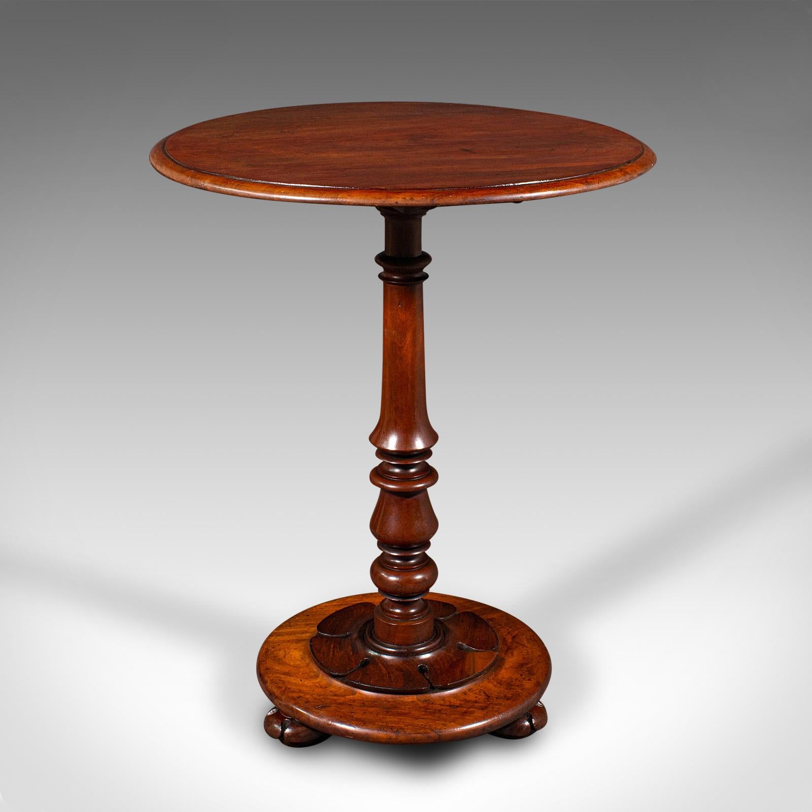 19th Century Antique Tilt Top Wine Table, English, Side, Lamp, Occasional, William IV, C.1835 For Sale