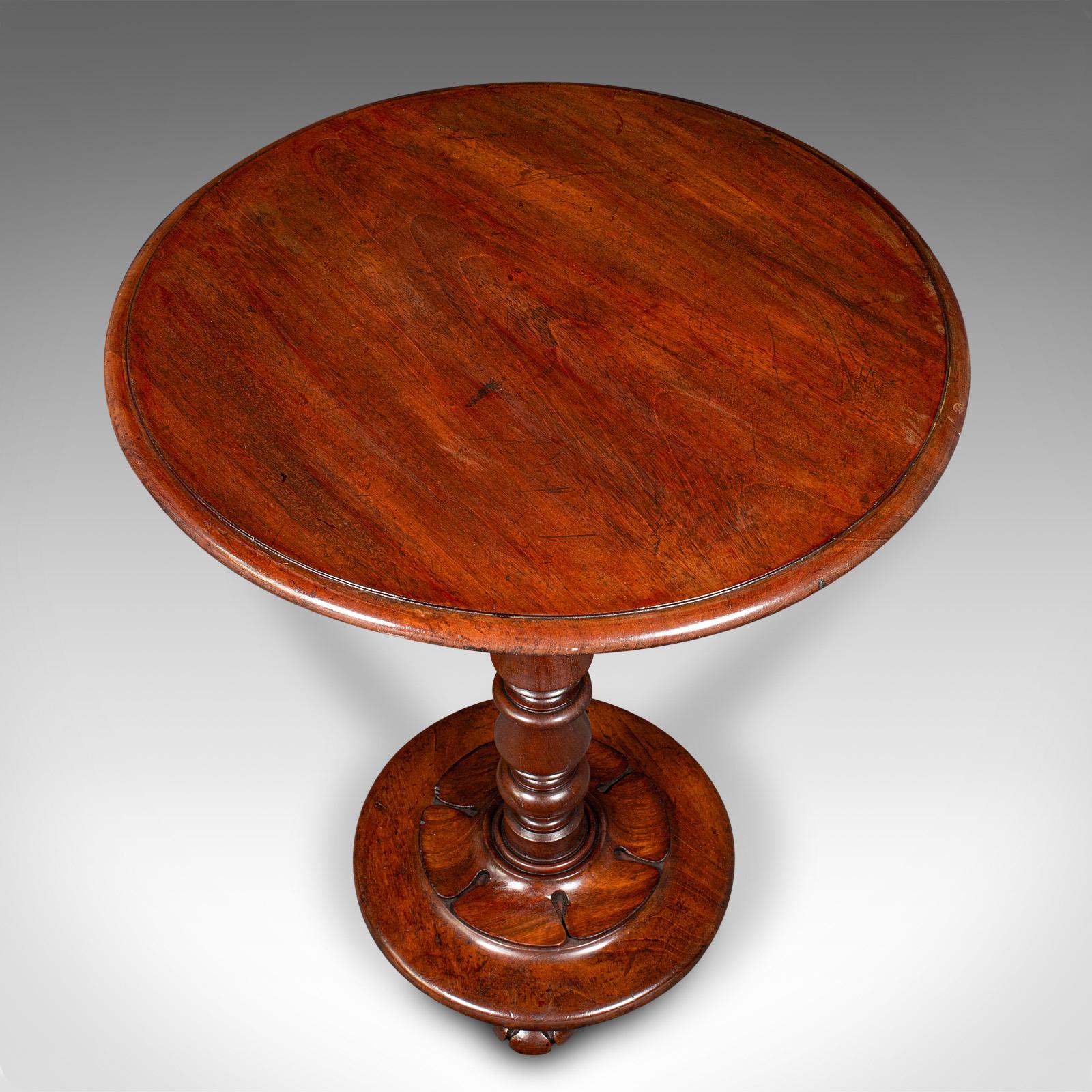 Antique Tilt Top Wine Table, English, Side, Lamp, Occasional, William IV, C.1835 For Sale 2