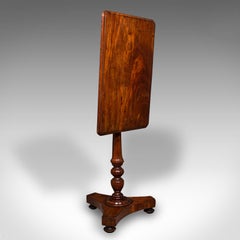 Antiker Kachel-Lampentisch, englisch, geflammt, Beistelltisch, Regency, um 1820