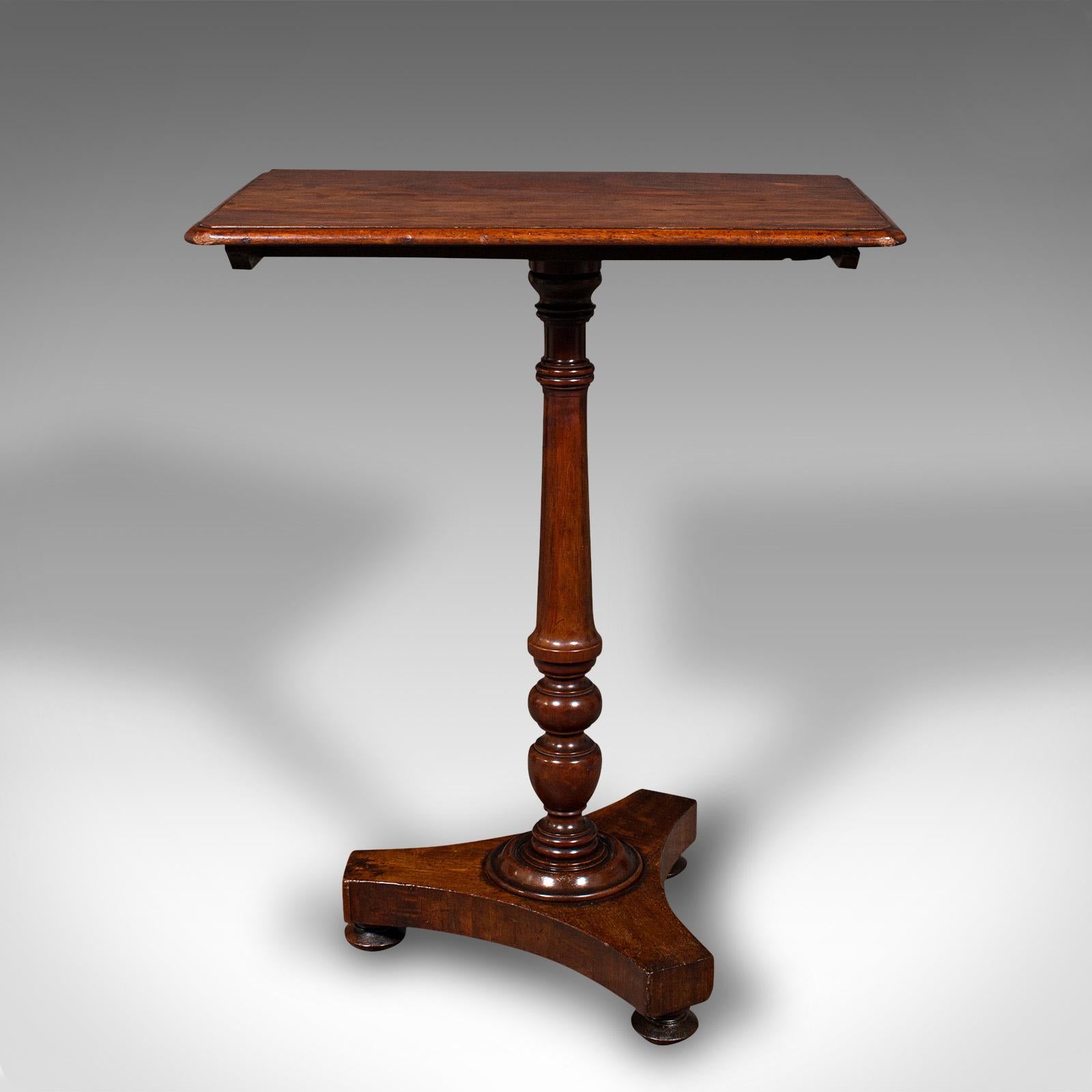 Antique Tilting Lamp Table, English, Flame, Occasional, Side, Regency circa 1820 For Sale 2