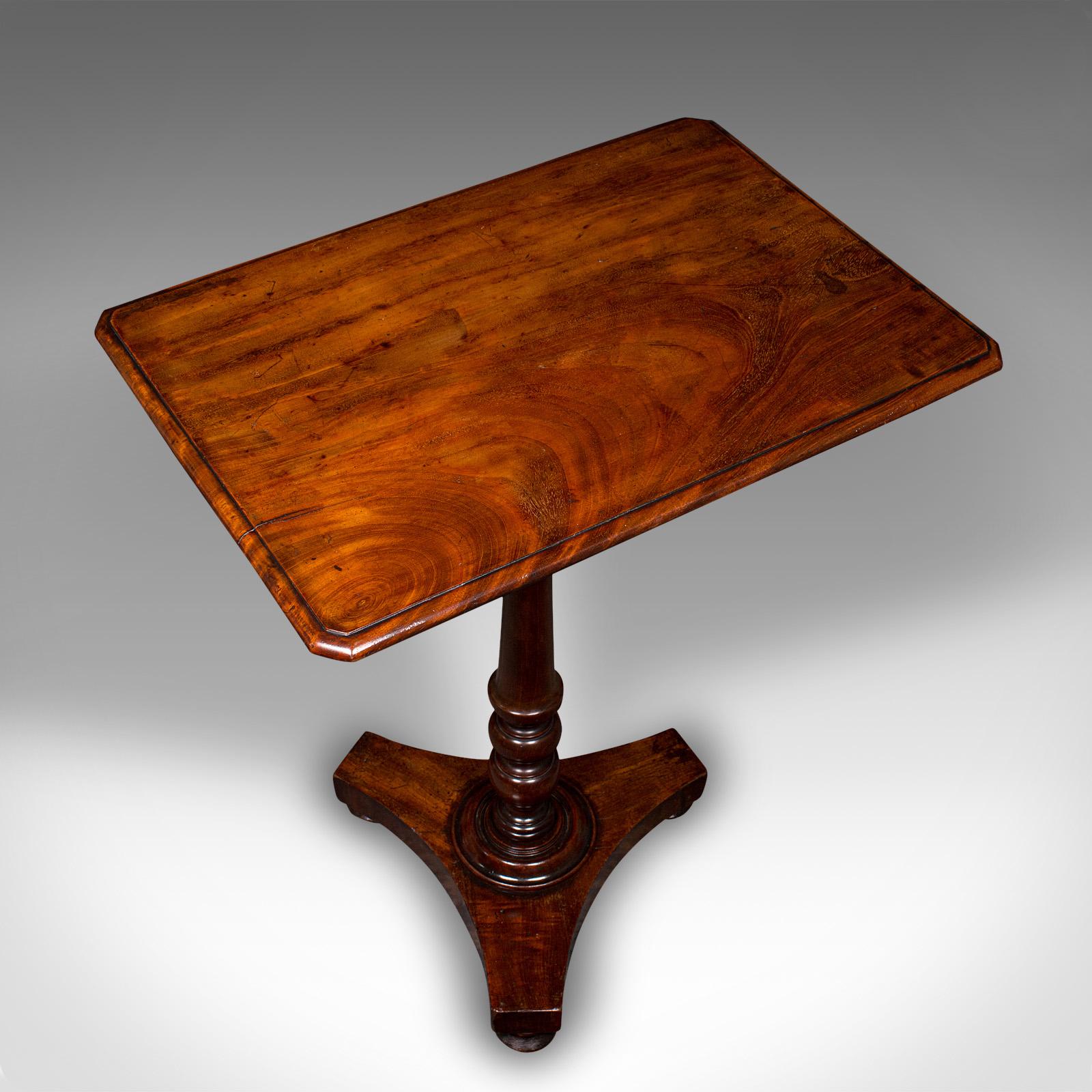 Antique Tilting Lamp Table, English, Flame, Occasional, Side, Regency circa 1820 For Sale 3