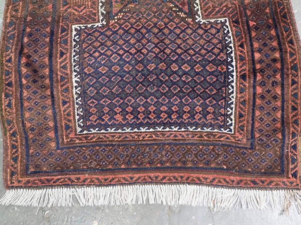 Antique Timuri Prayer Rug, 'Dokhtar-E-Qazi' Design, Circa 1890 In Good Condition For Sale In Moreton-In-Marsh, GB