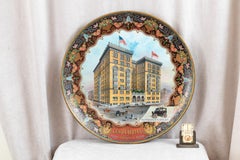 Antique Tin Charger Advertising Sign, Lenox Hotel Buffalo N.Y, ca. 1910
