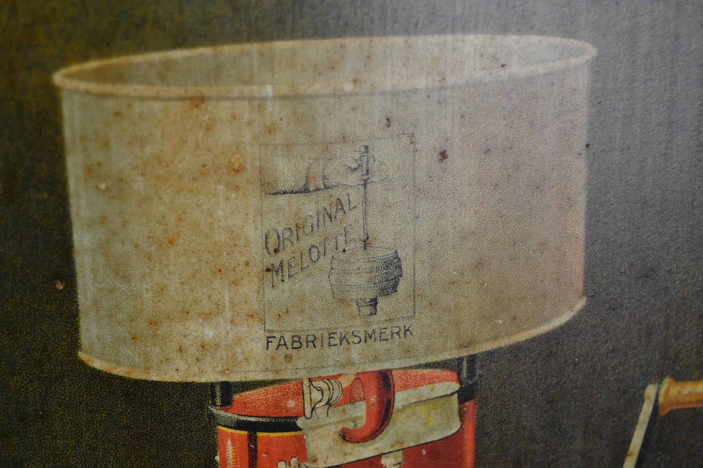 Antikes signiertes cremefarbenes Separator Melotte Belgien von National Works Smethwick im Angebot 3