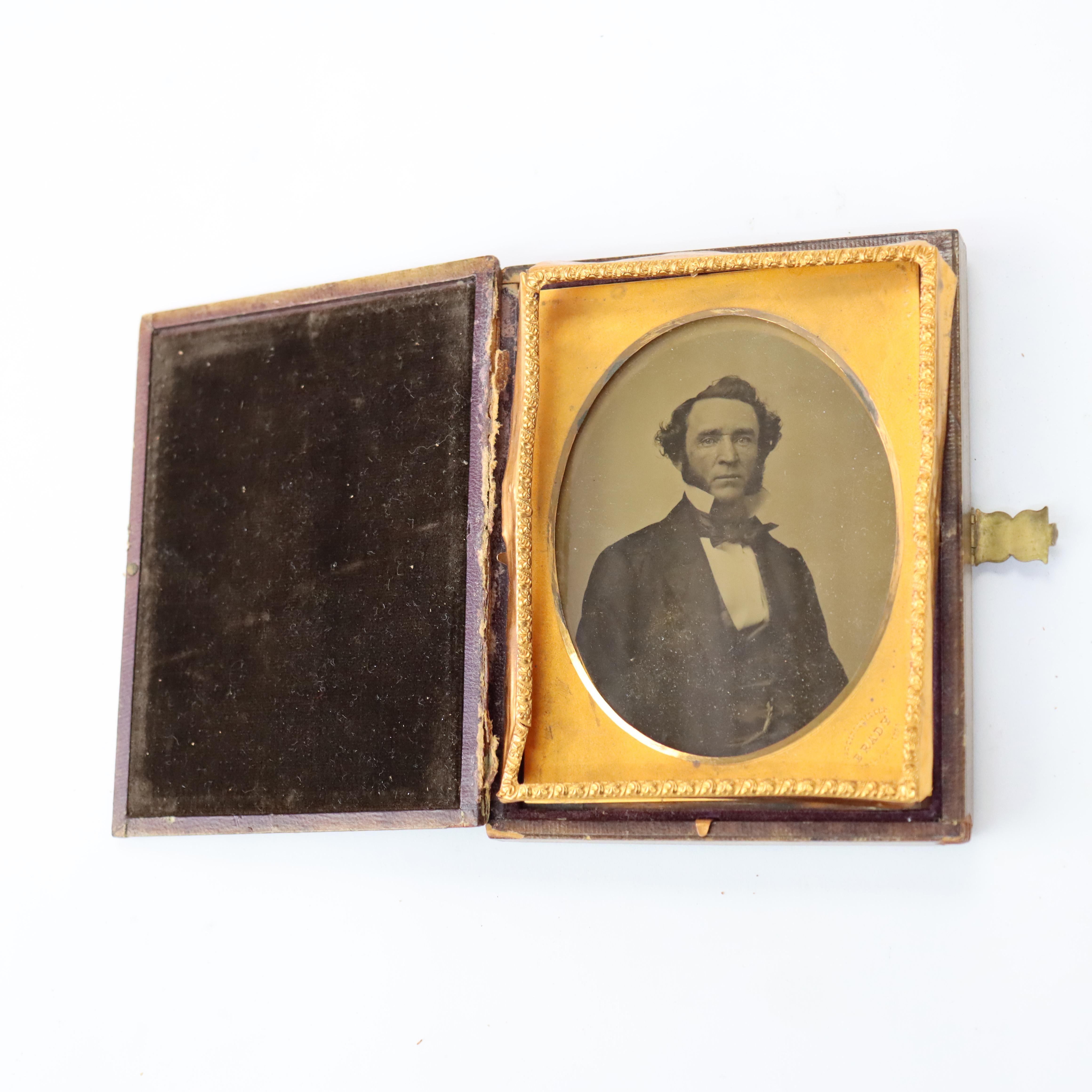 XIX secolo Antica fotografia di Matthew Brady in latta di James Ambrose C1850 in vendita