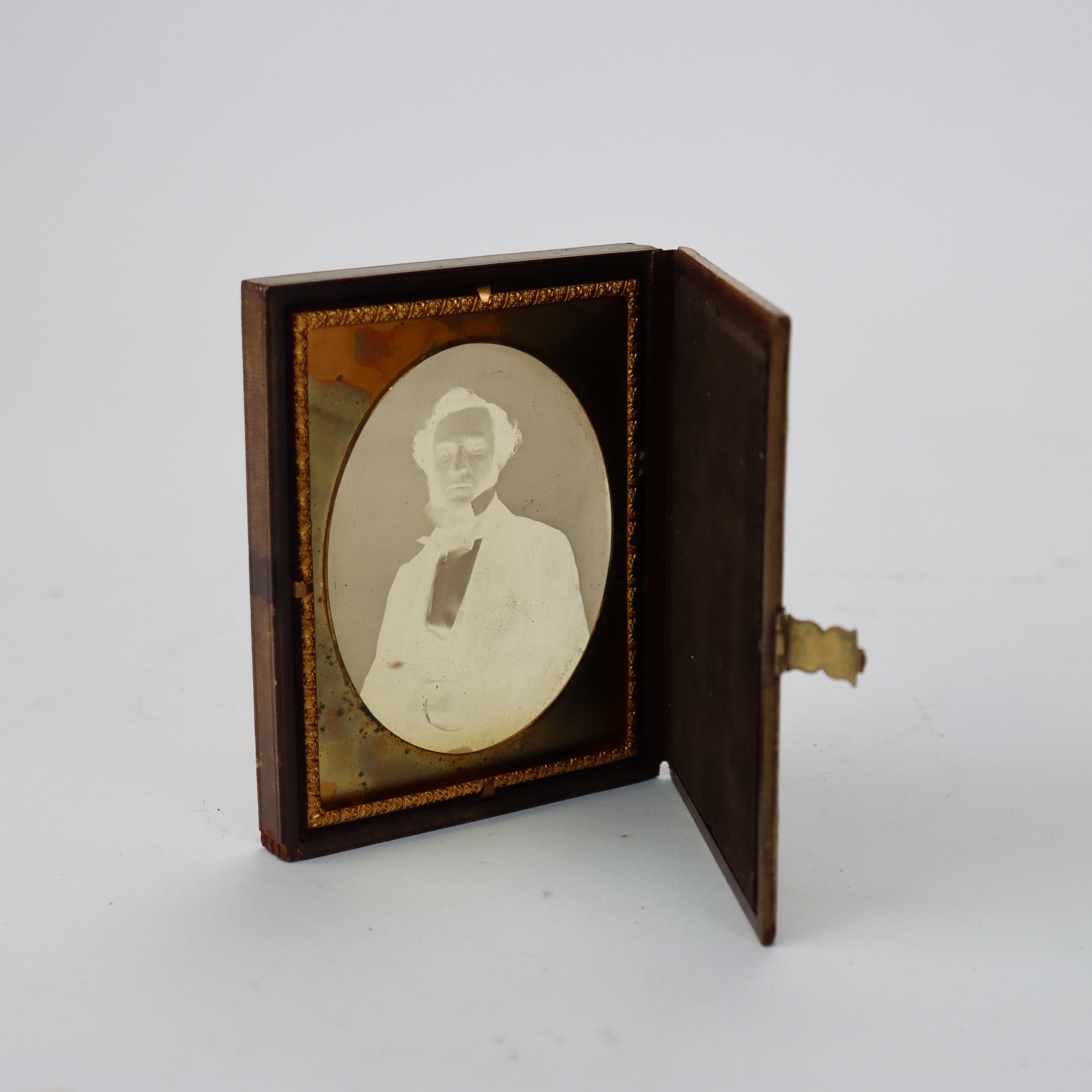 Stagno Antica fotografia di Matthew Brady in latta di James Ambrose C1850 in vendita