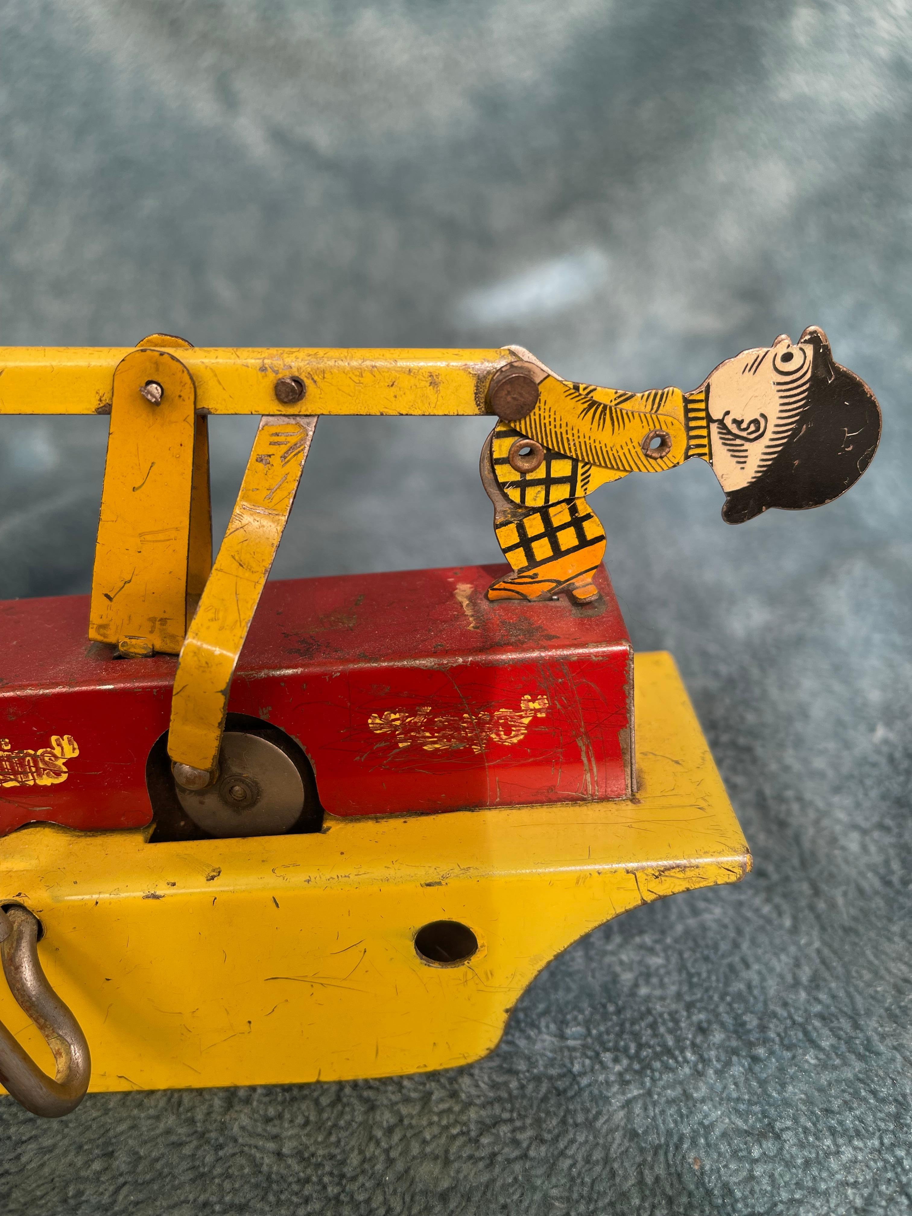 Other Antique Tin Wind Up Railroad Car Toy, Mutt & Jeff