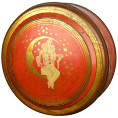 Antique Tin with Pierrot Harlequin, 1920s-1930s