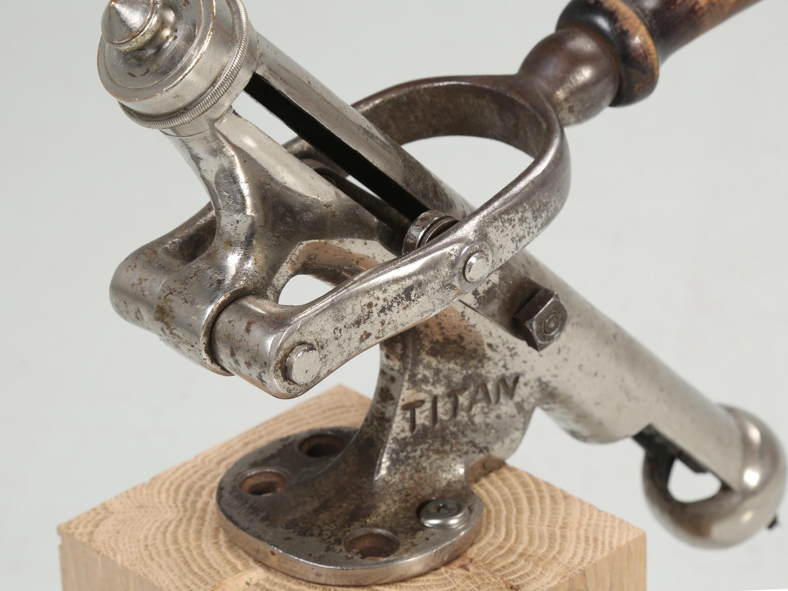 Titan Heavy-Duty Bar Mechanical Mounted Wine Corkscrew Remover, circa 1900 6
