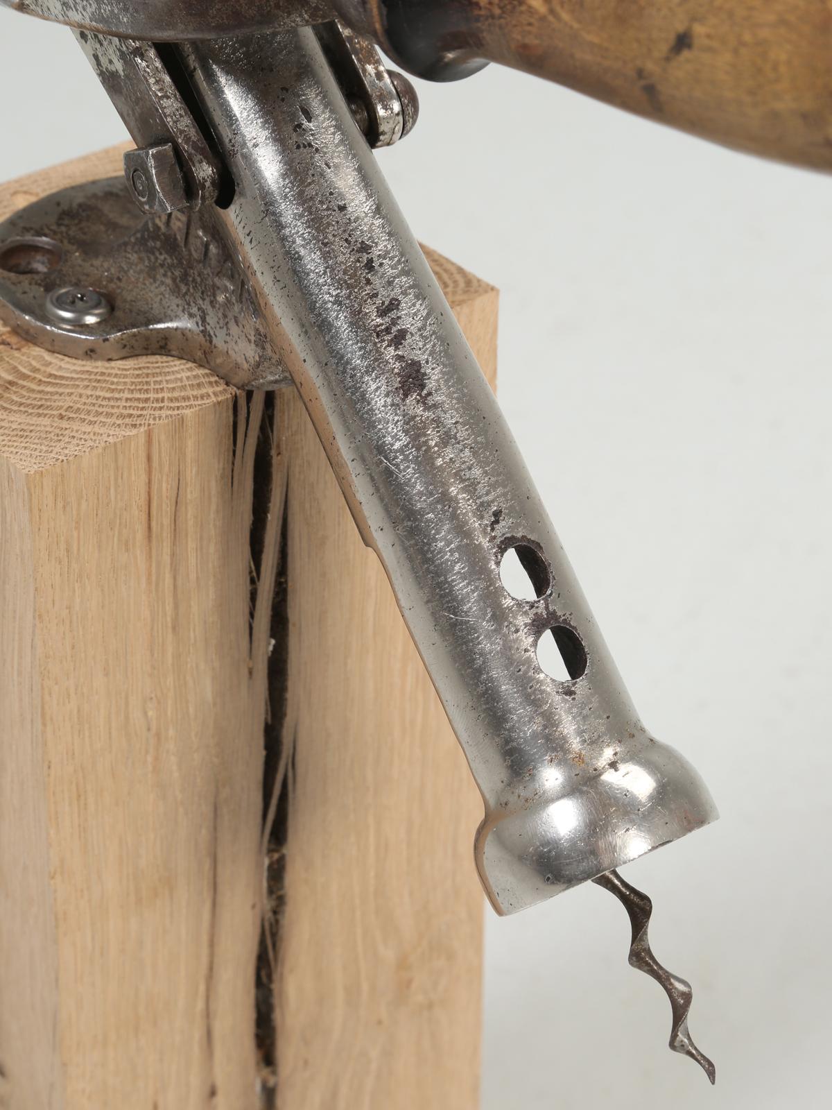 Titan Heavy-Duty Bar Mechanical Mounted Wine Corkscrew Remover, circa 1900 In Good Condition In Chicago, IL