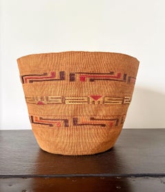 Antique Tlingit Woven Berry Basket Native Americana
