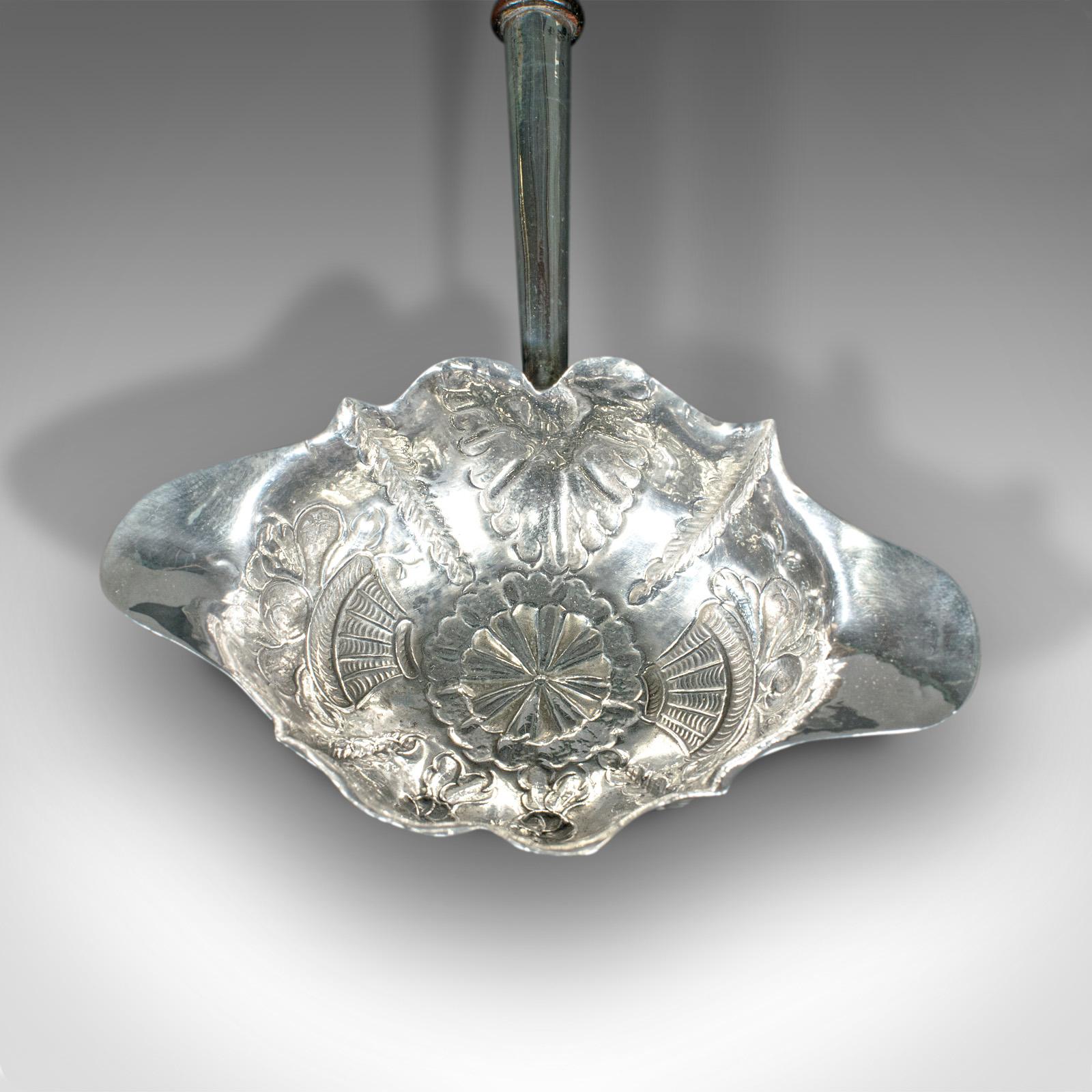 Antique Toddy Spoon, English, Silver, Serving Ladle, William Kinman, Georgian For Sale 1