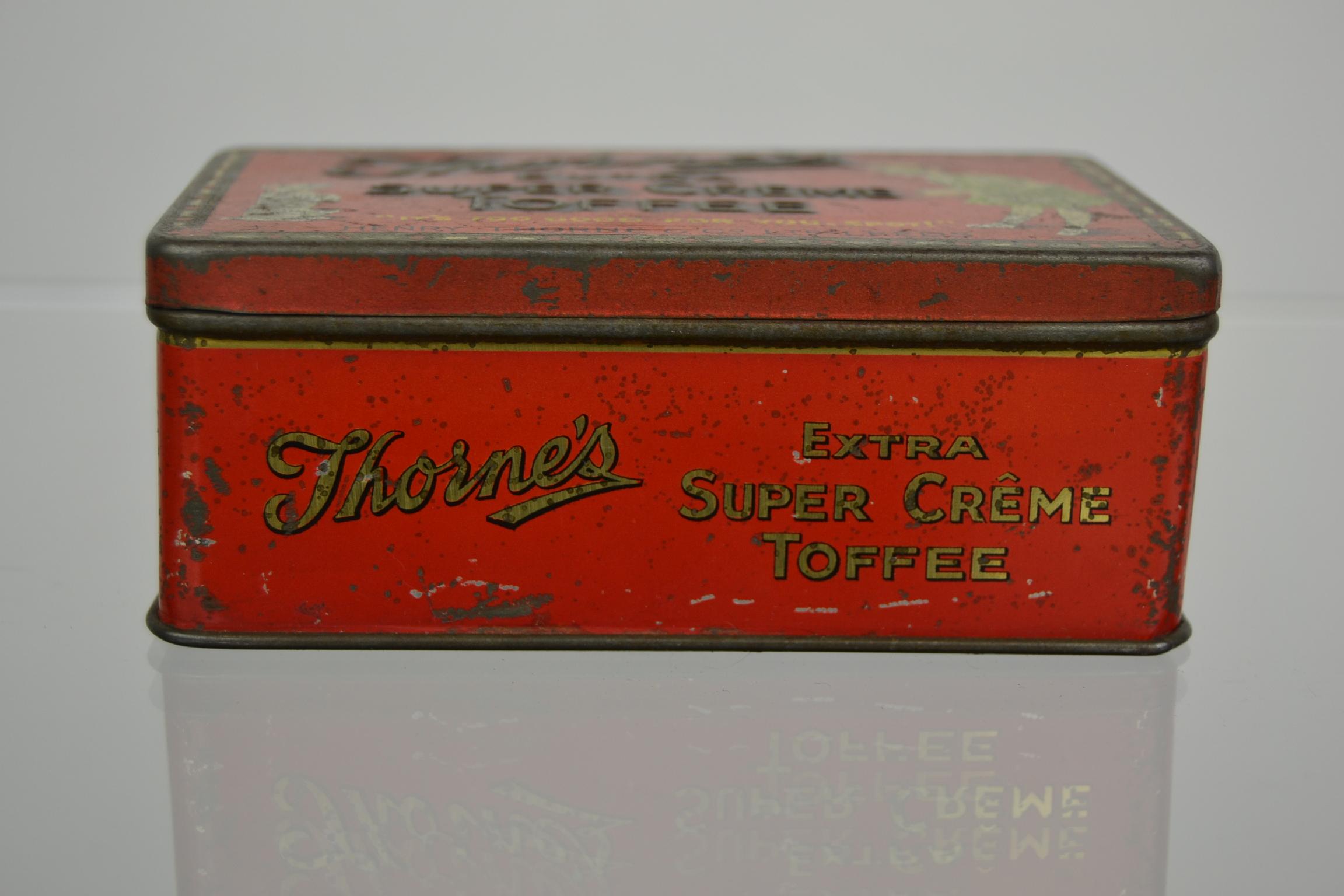 Antique Toffee Tin Henry Thorne and Co, England For Sale 2