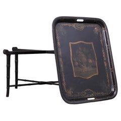 Antique Tole Tray Table