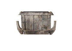 Antique Toraja Wood Panel, Sulawesi, Indonesia, Polychrome Detail