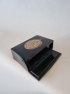 Antique Tortoiseshell singing bird box, by Bontems