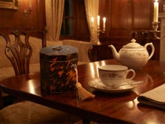 Antique Tortoiseshell Tea Caddy