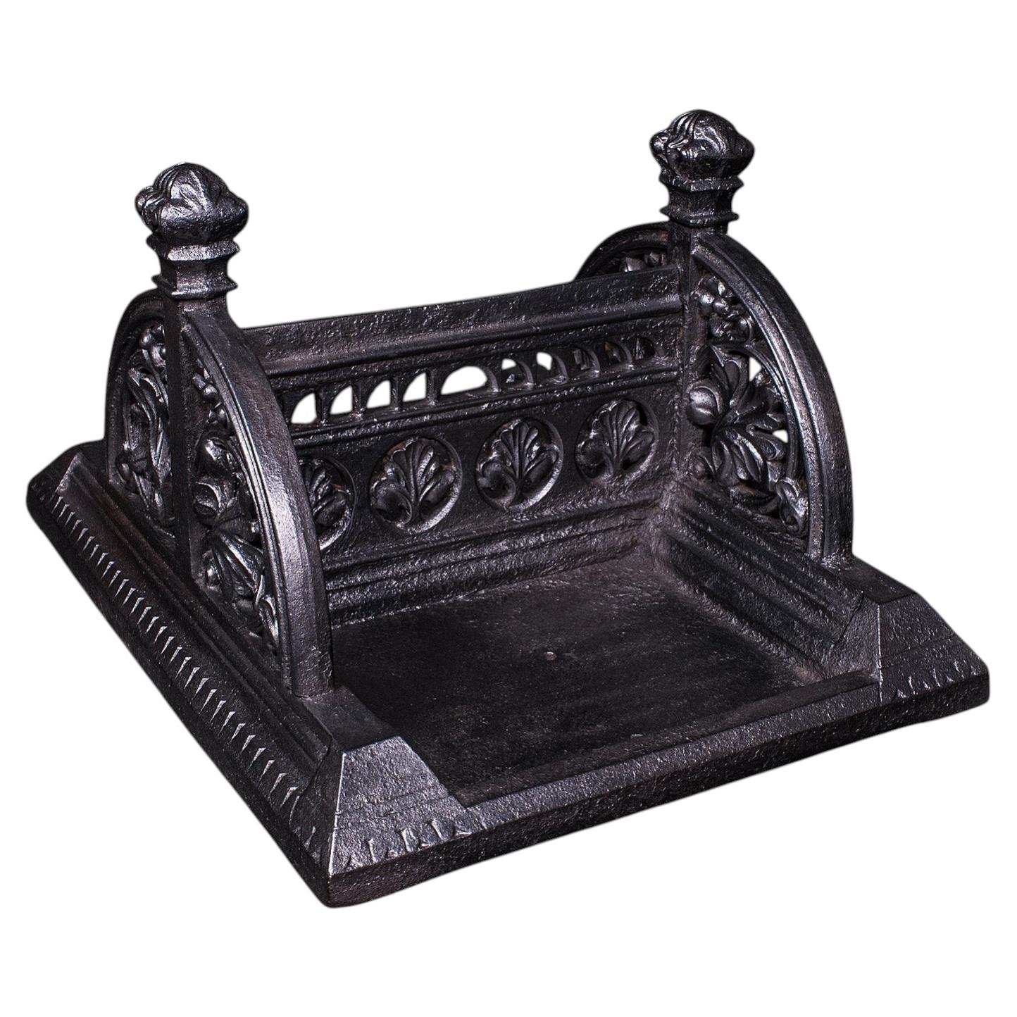Antique Townhouse Boot Scraper, English, Cast Iron, Shoe Pull, Late Victorian