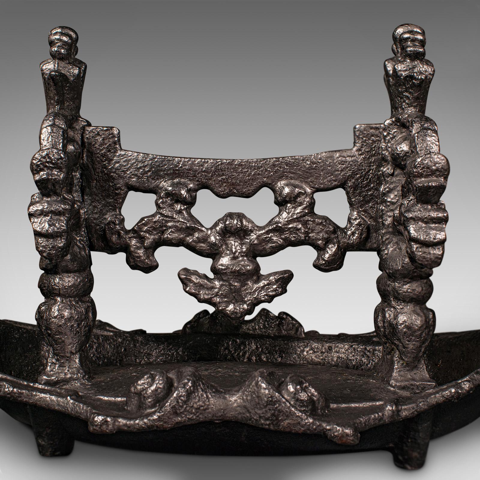 Iron Antique Townhouse Boot Scraper, English, Great Exhibition, Shoe Pull, Victorian For Sale