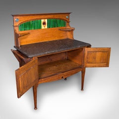 Antique Townhouse Washstand, English, Arts & Crafts, Bathroom Cabinet, Victorian