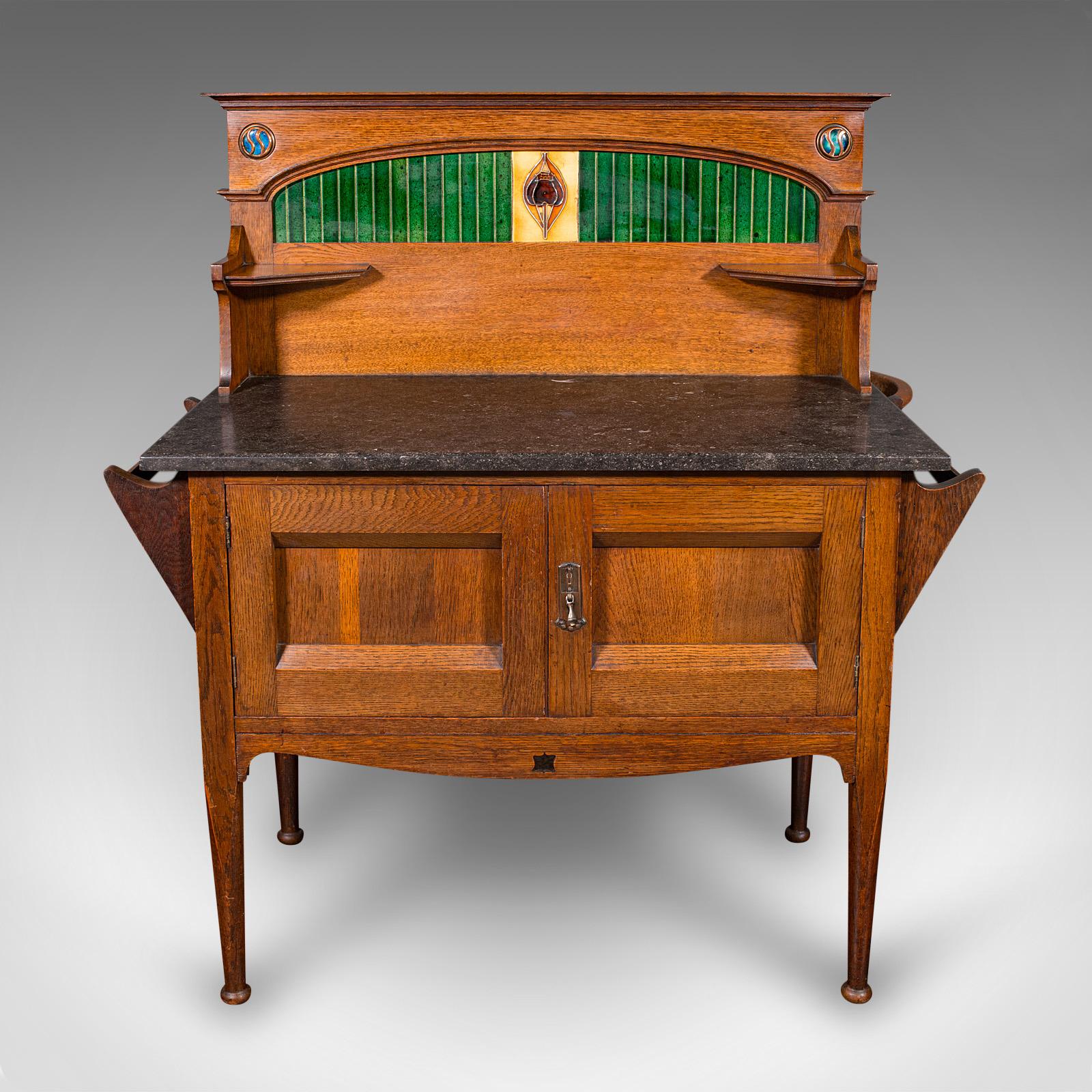 Tardo vittoriano Lavabo antico Townhouse, Inglese, Arts & Crafts, Mobile da bagno, Vittoriano in vendita