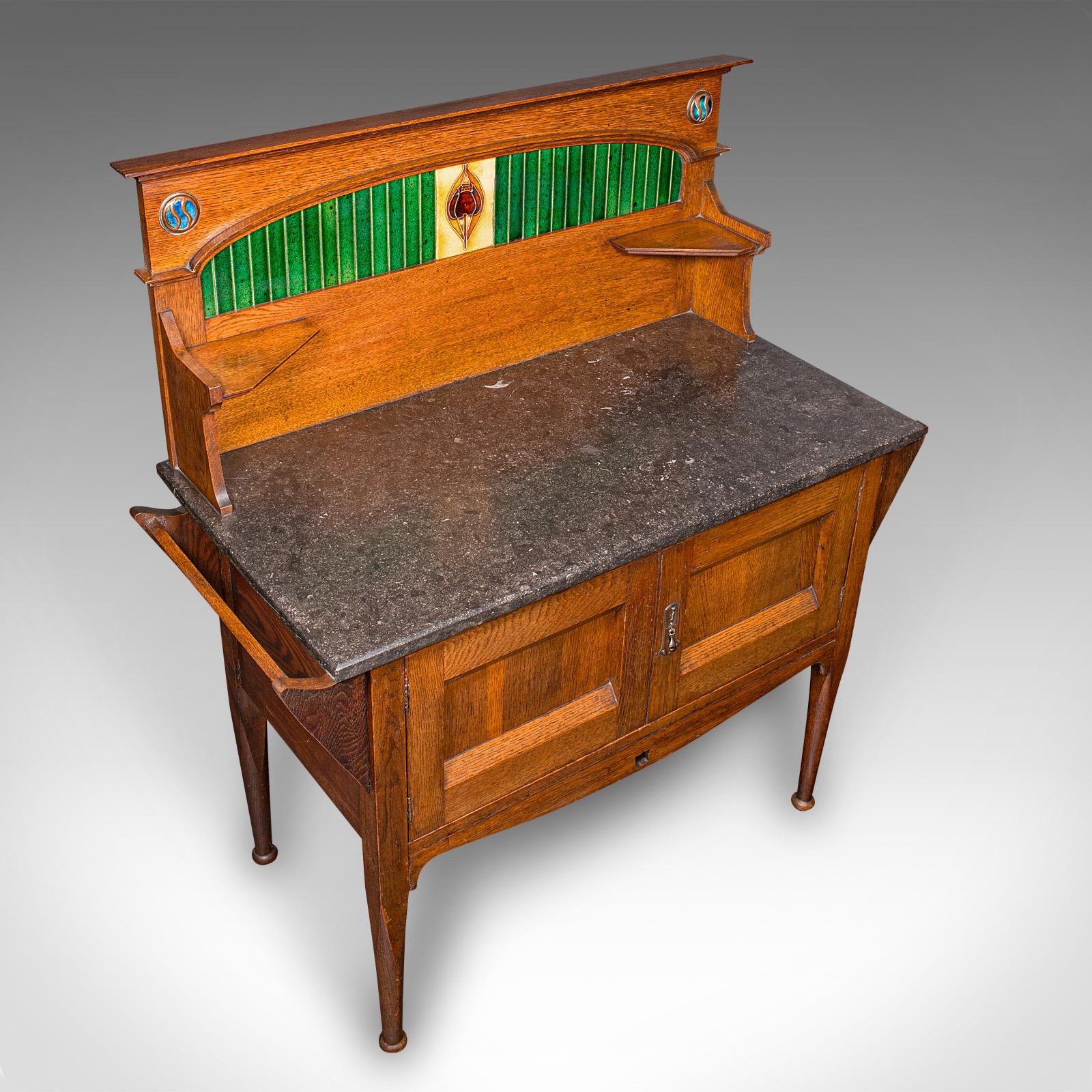 Lavabo antico Townhouse, Inglese, Arts & Crafts, Mobile da bagno, Vittoriano in vendita 1