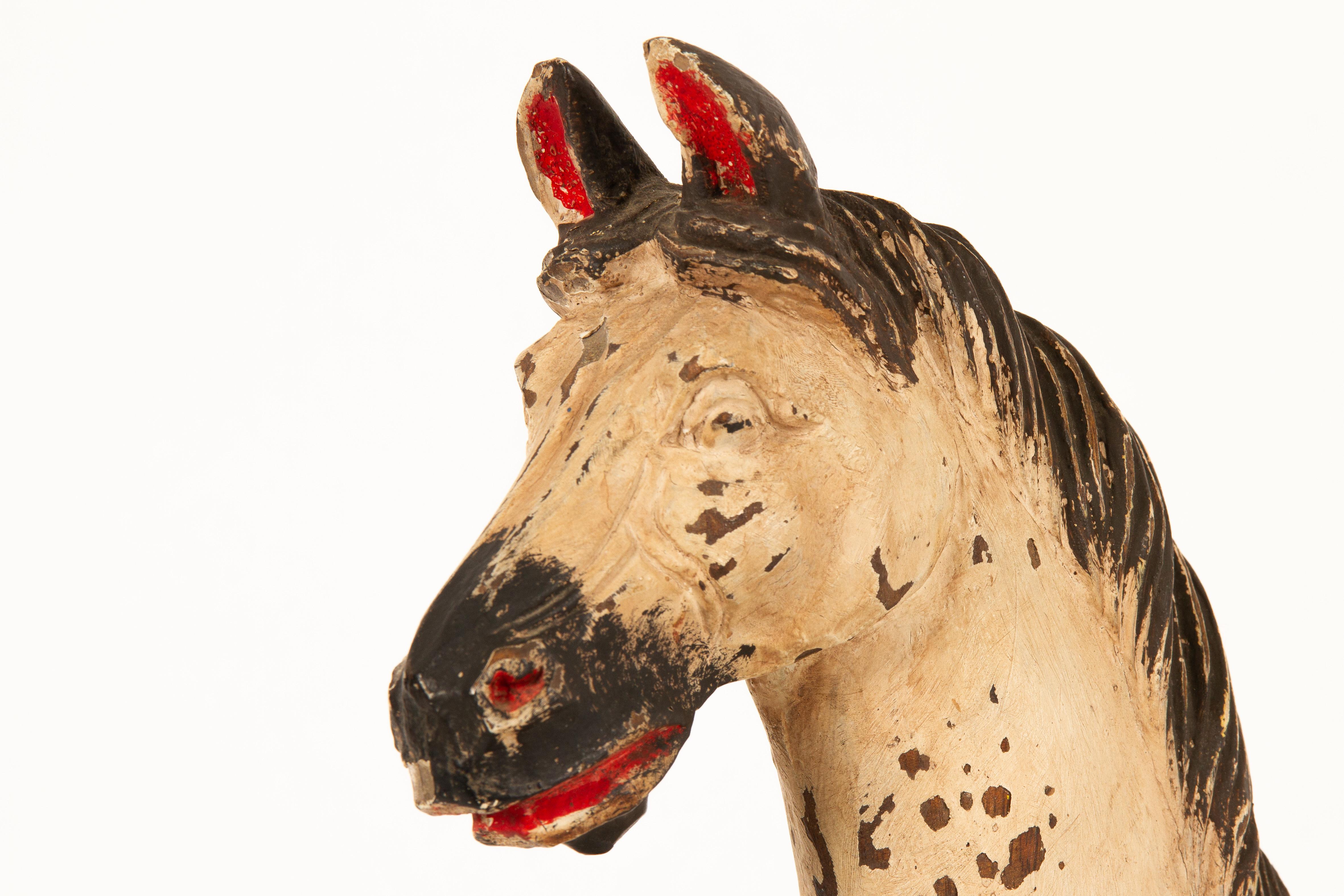 Wood Antique Toy Horse, 1880s