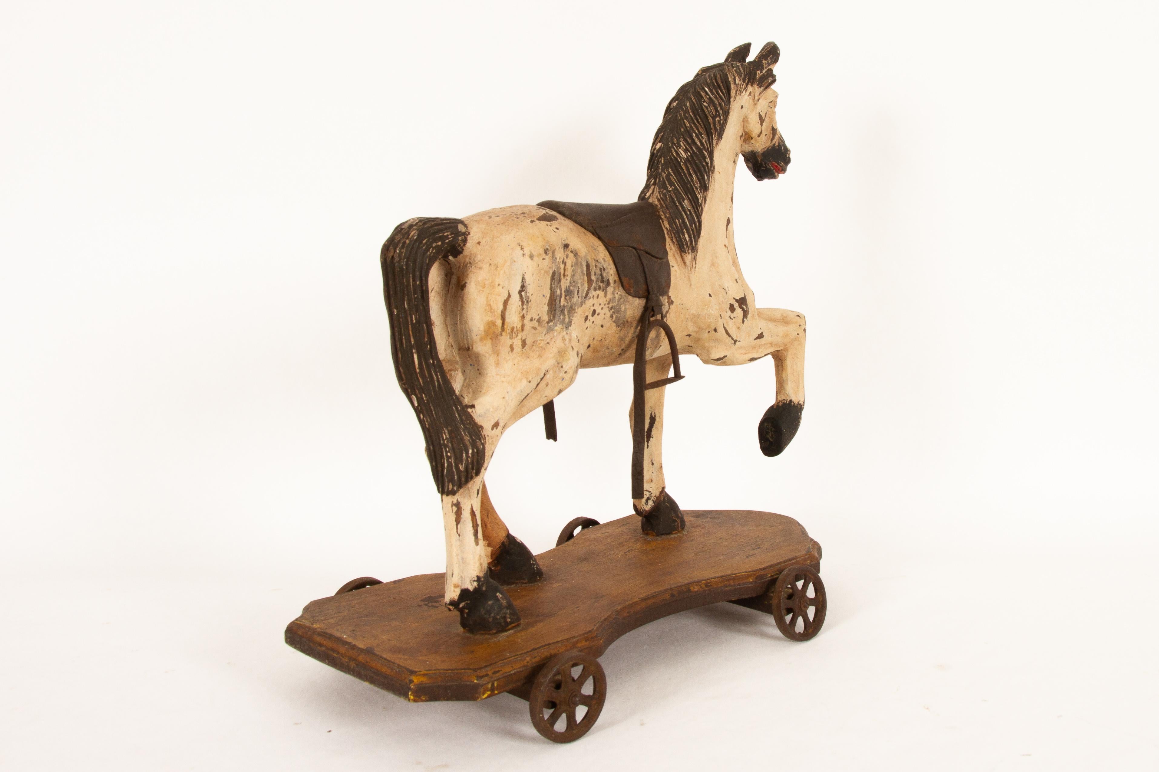 Carved Antique Toy Horse, 1880s