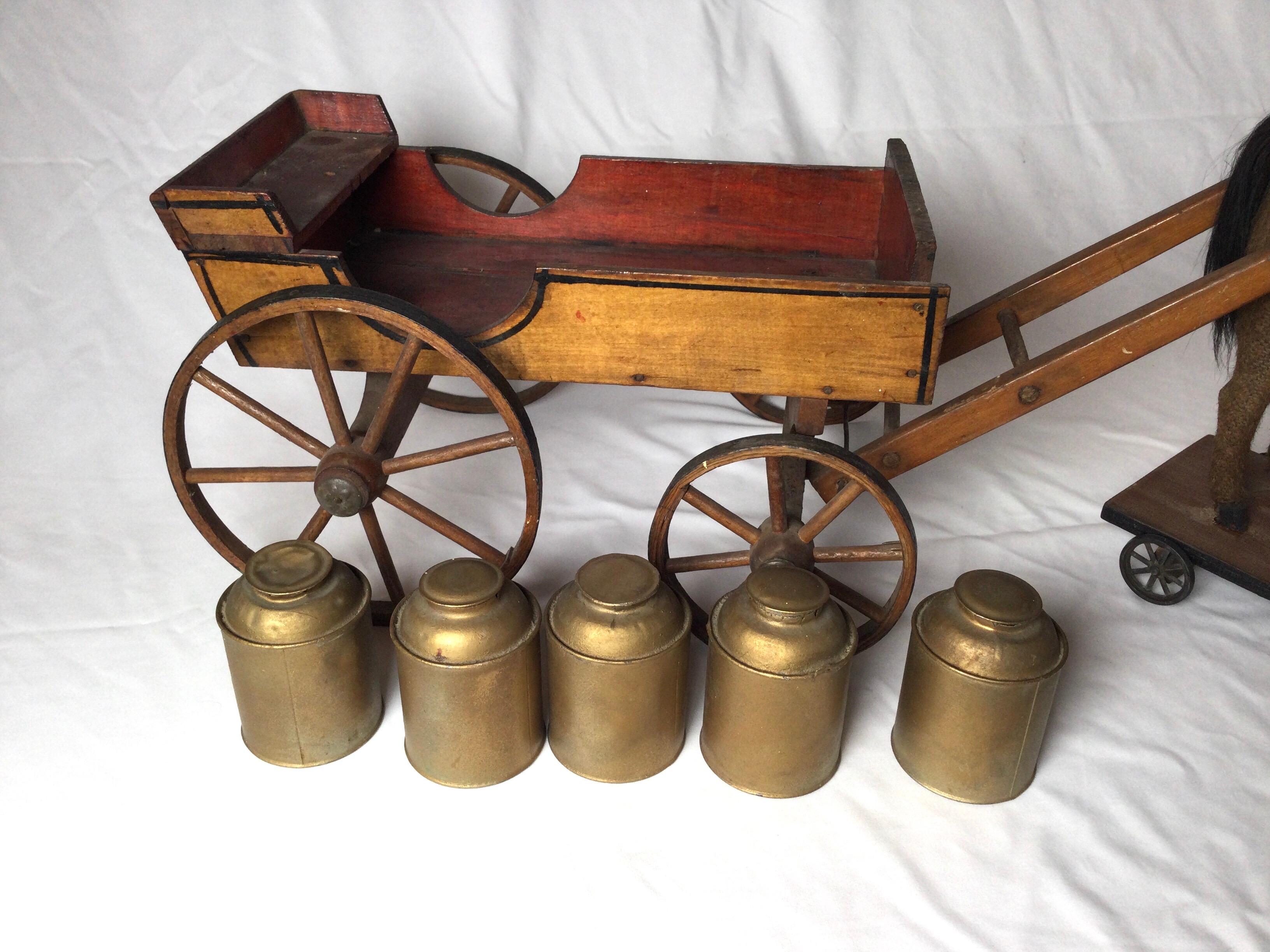 antique milk cart