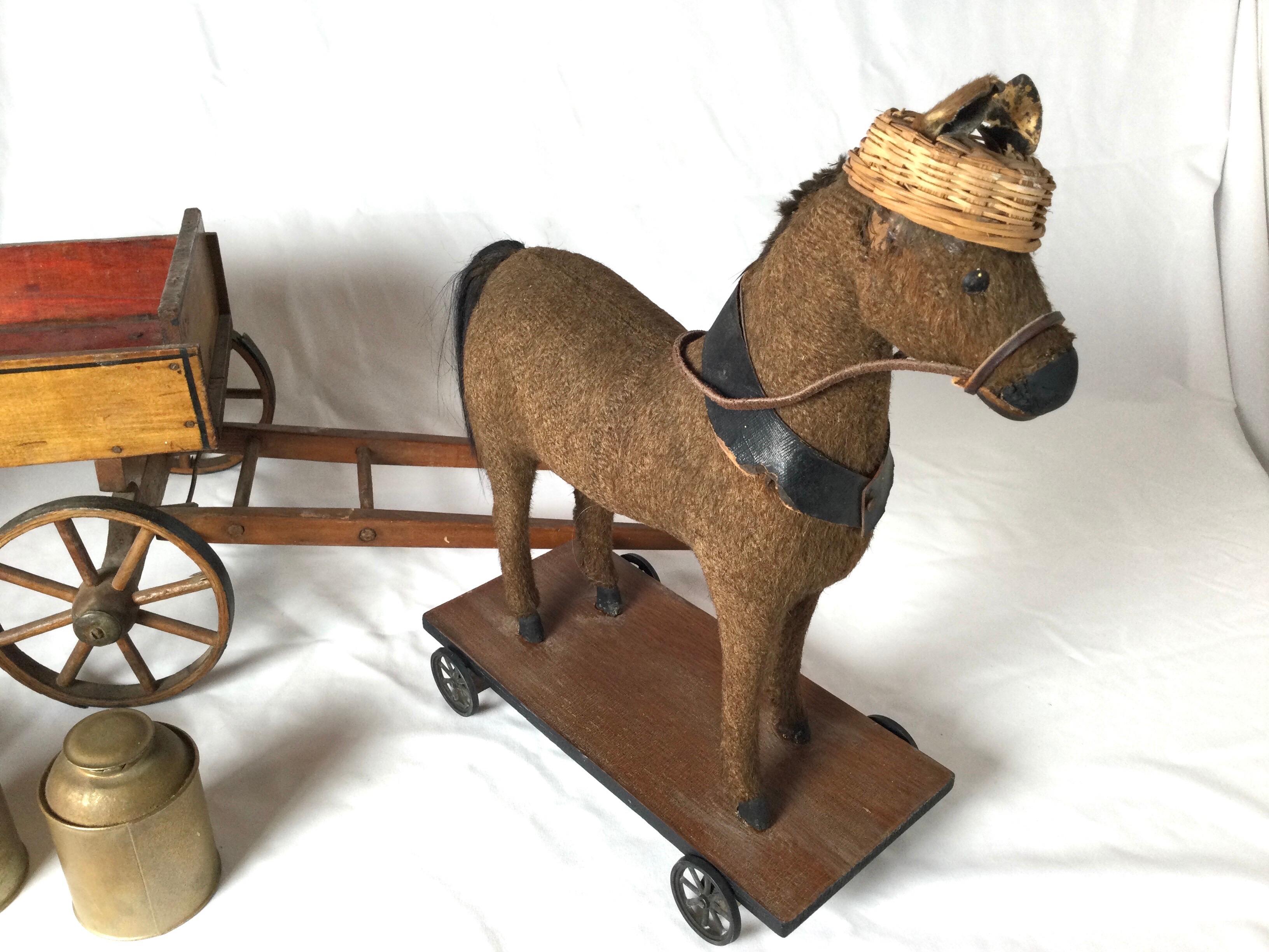 wooden horse cart