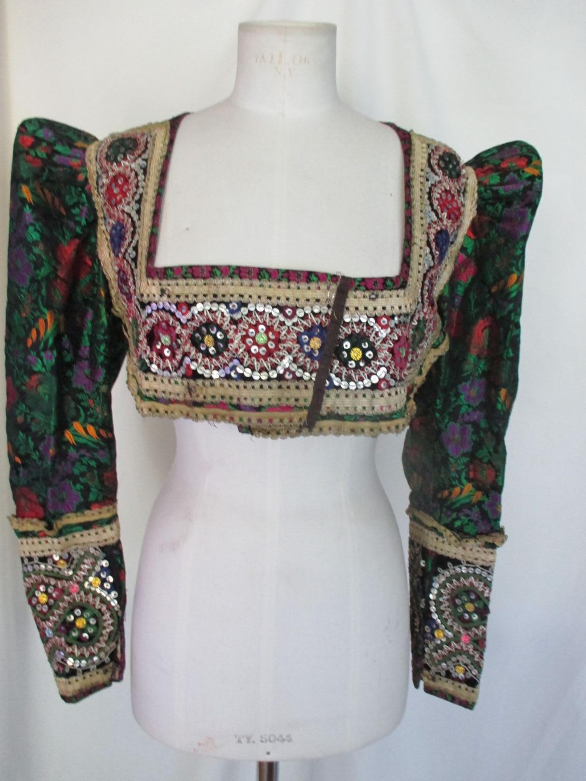 Antique Tradional Costume Jacket early 1900 For Sale 5