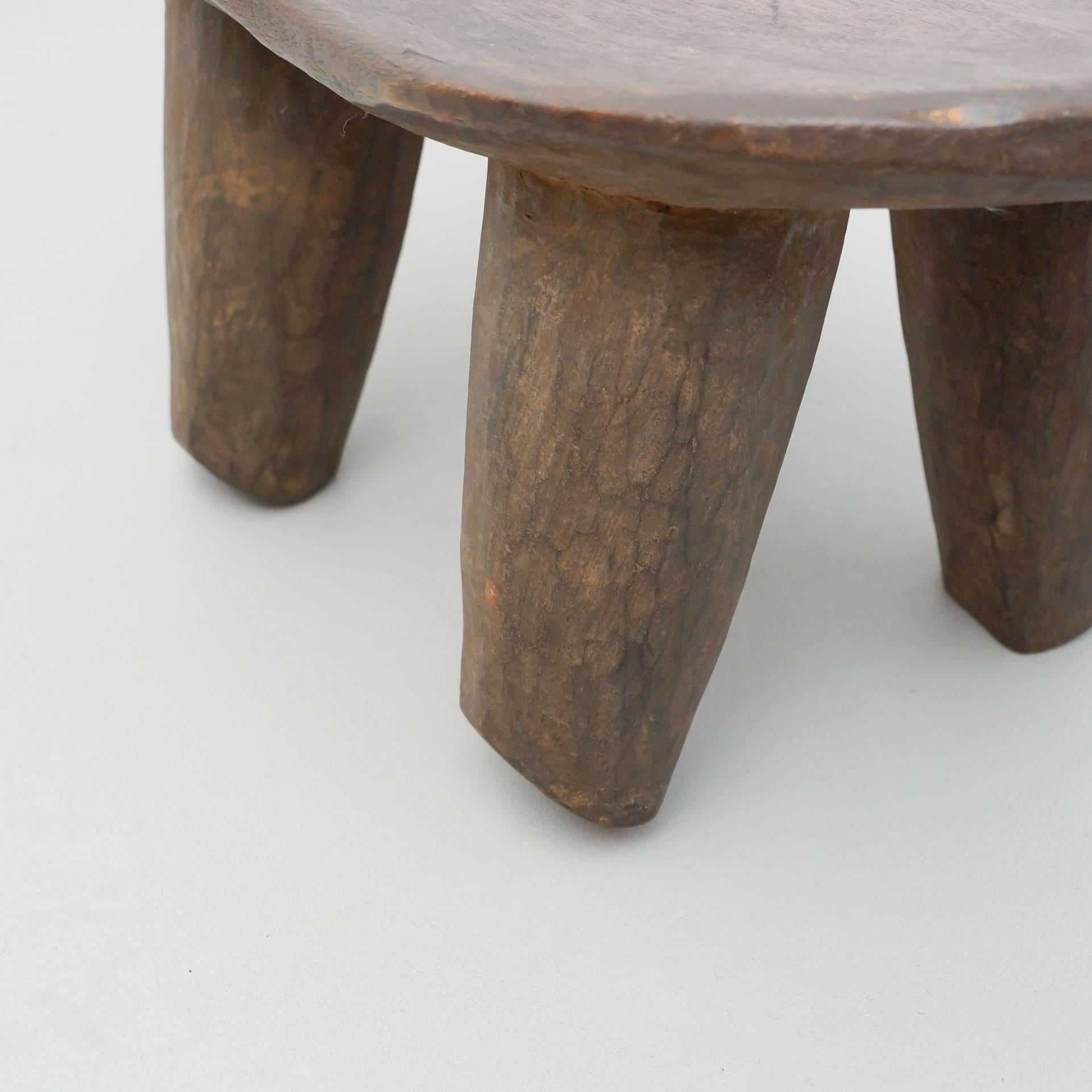 Antique Traditional African Wood Stool, circa 1930 2