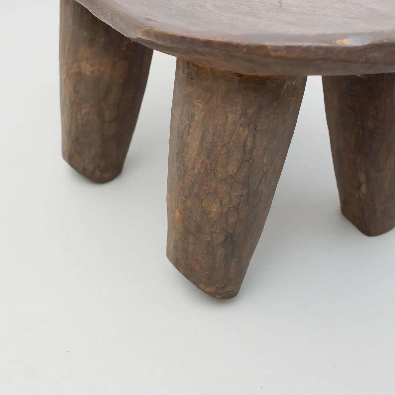 Antique Traditional African Wood Stool, circa 1930 For Sale 4