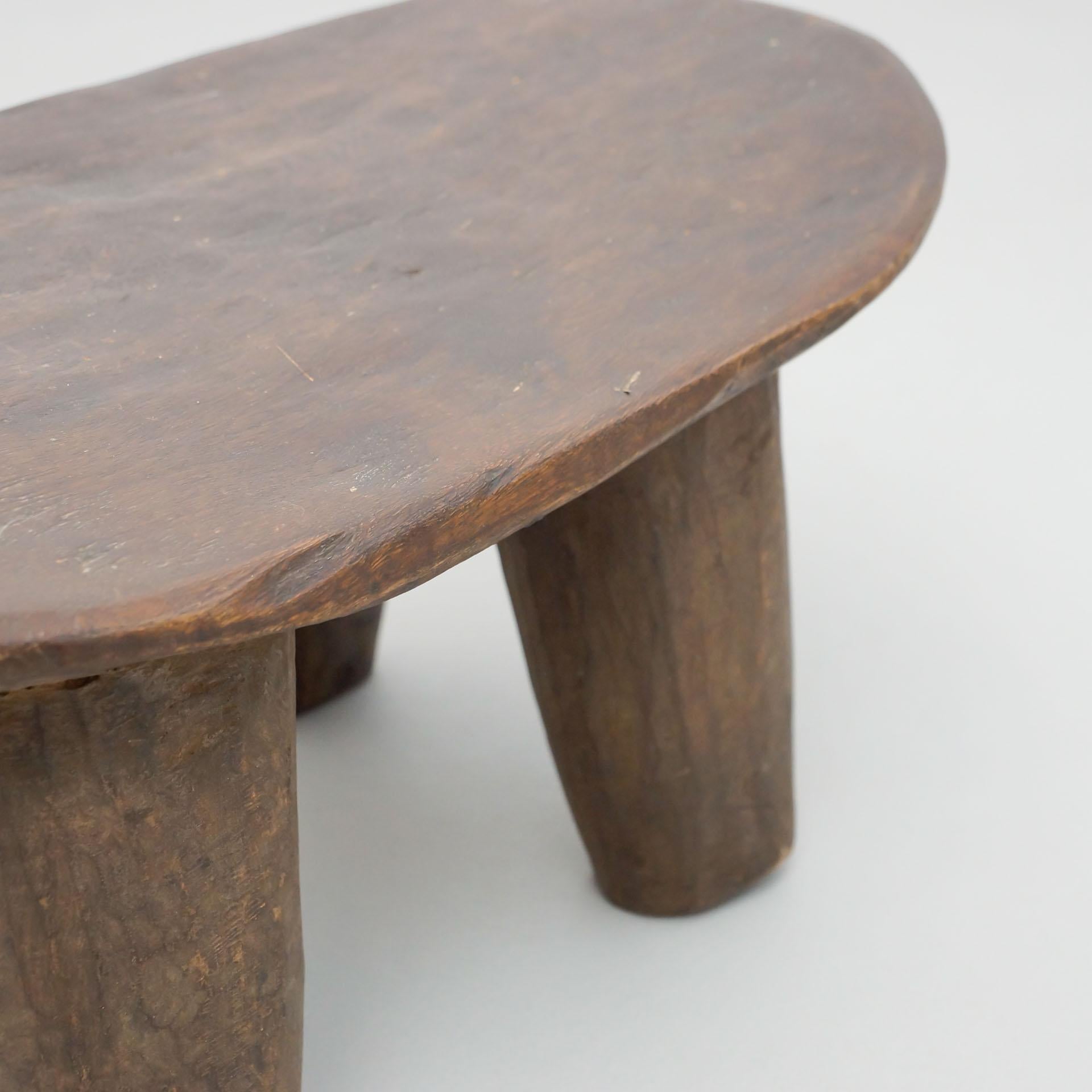 Antique Traditional African Wood Stool, circa 1930 1