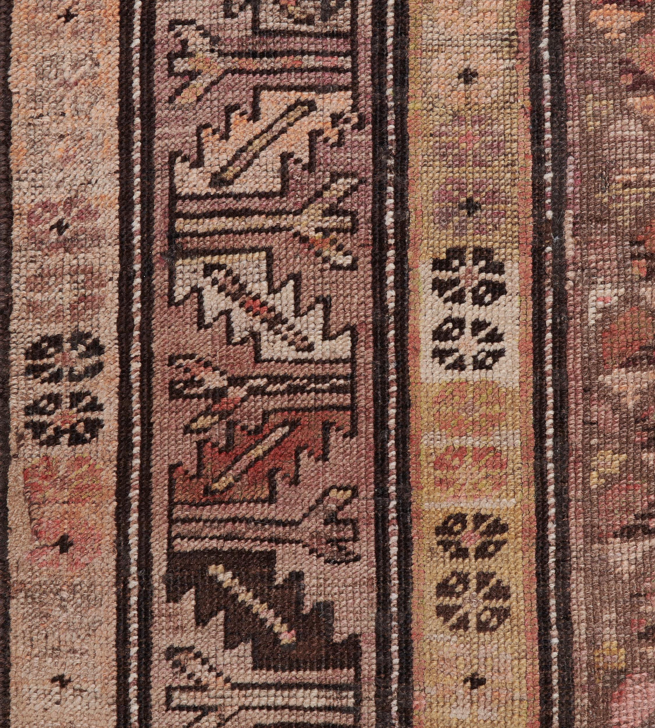 Hand-Knotted Antique Traditional Handwoven Karabagh Rug For Sale