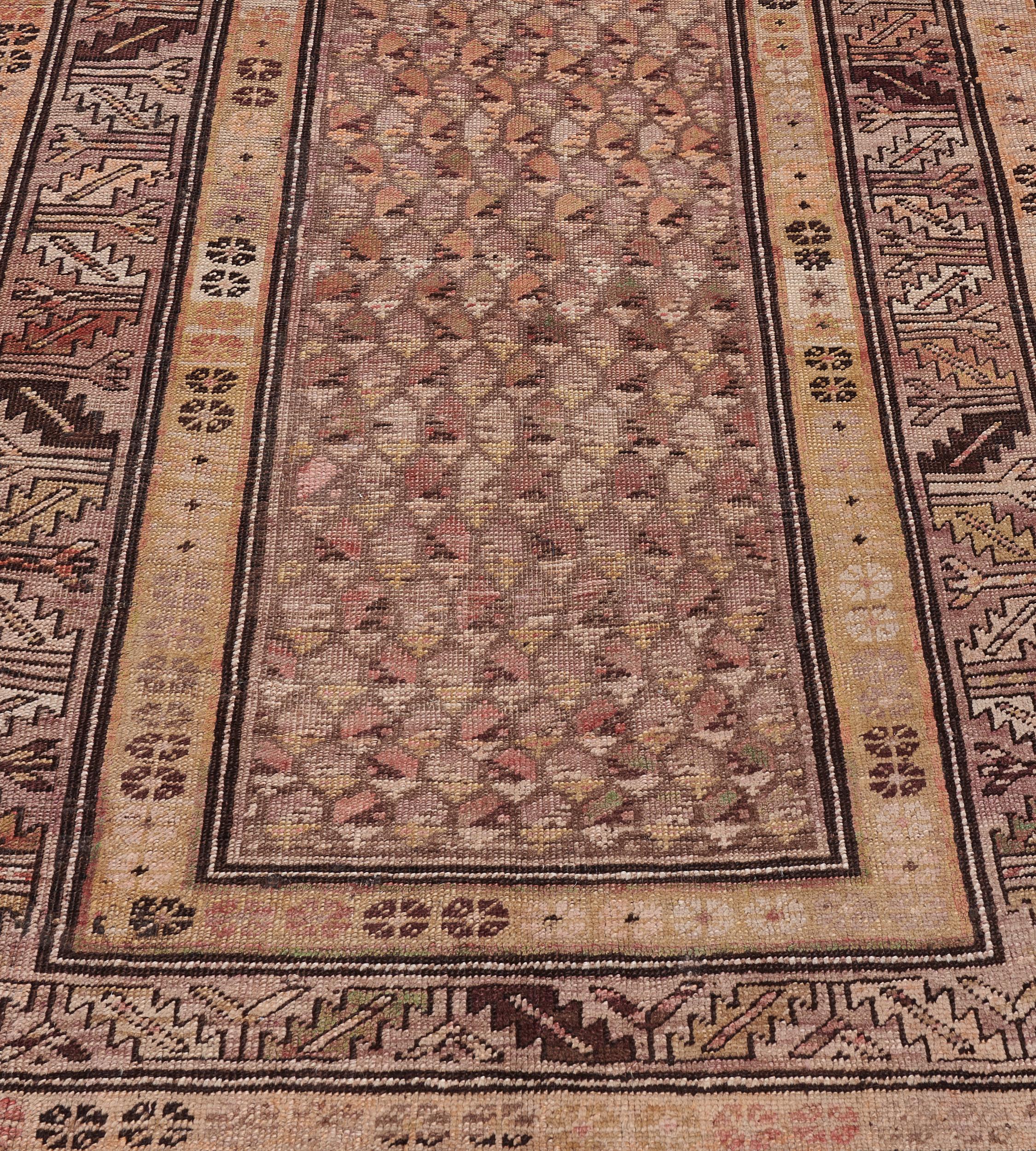 Antique Traditional Handwoven Karabagh Rug In Good Condition For Sale In West Hollywood, CA