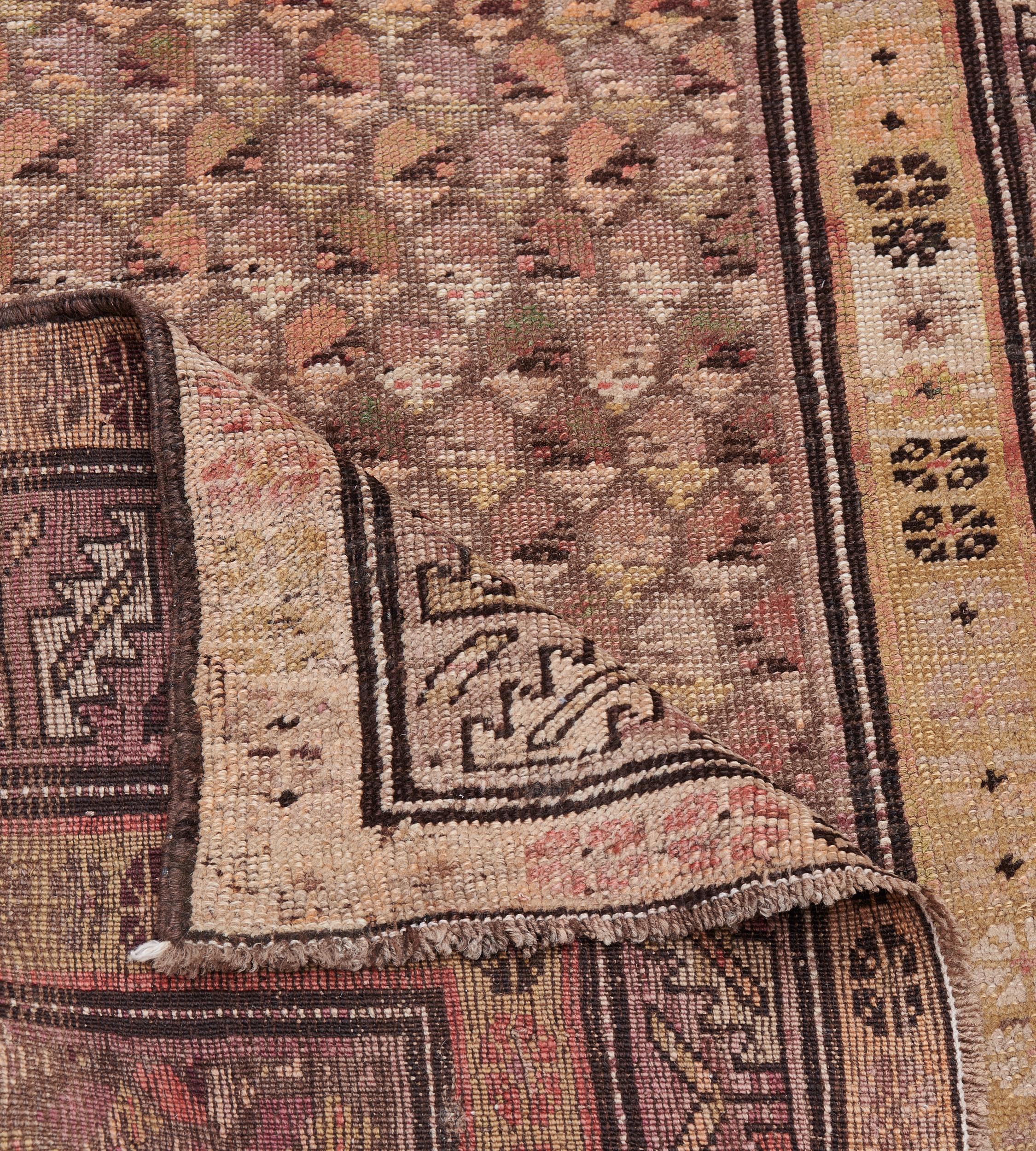 19th Century Antique Traditional Handwoven Karabagh Rug For Sale