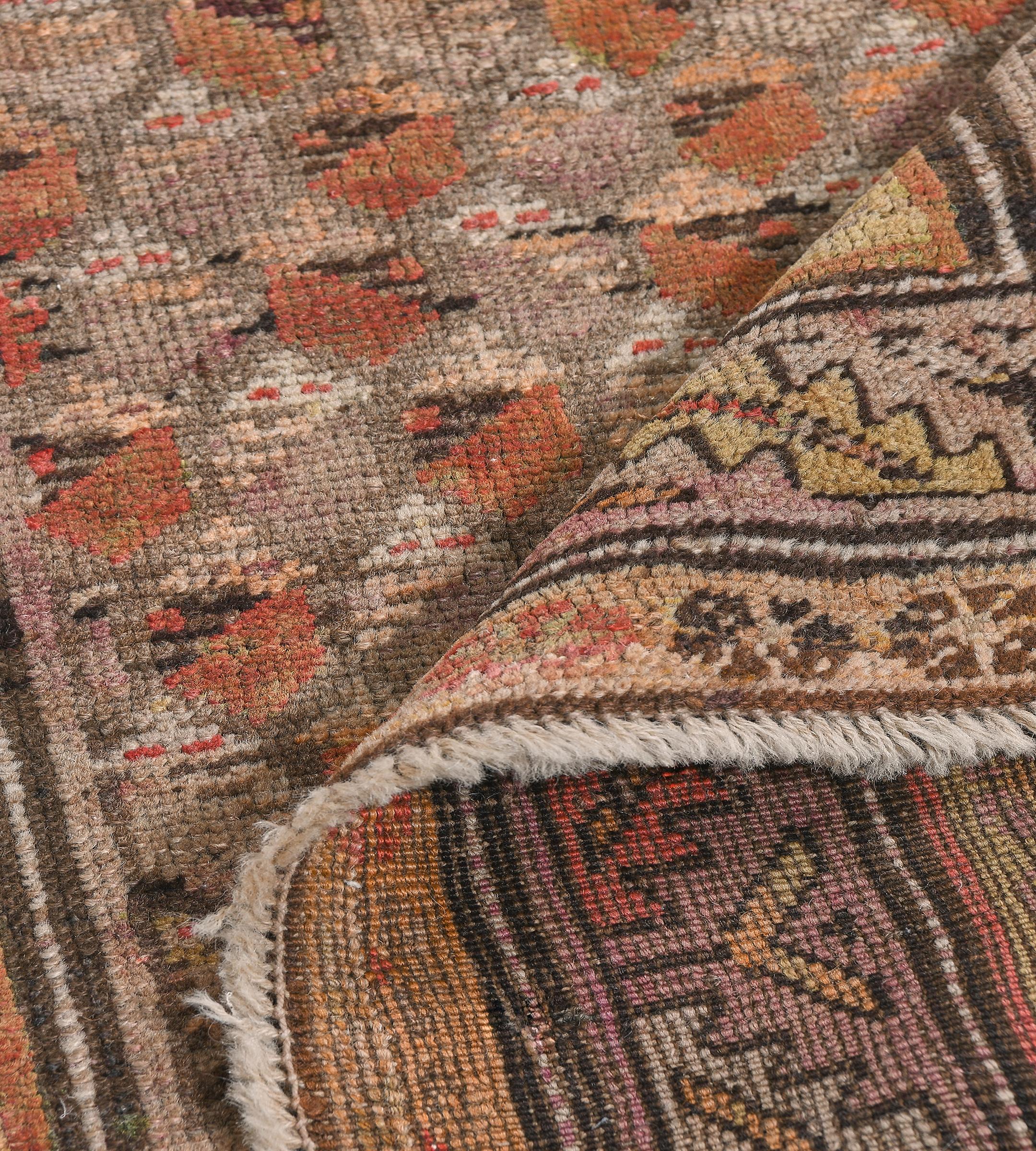 Antique Traditional Handwoven Karabagh Rug For Sale 1