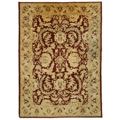 Antique Traditional Indian Area Rug with Persian Design and Luxe Baroque Style