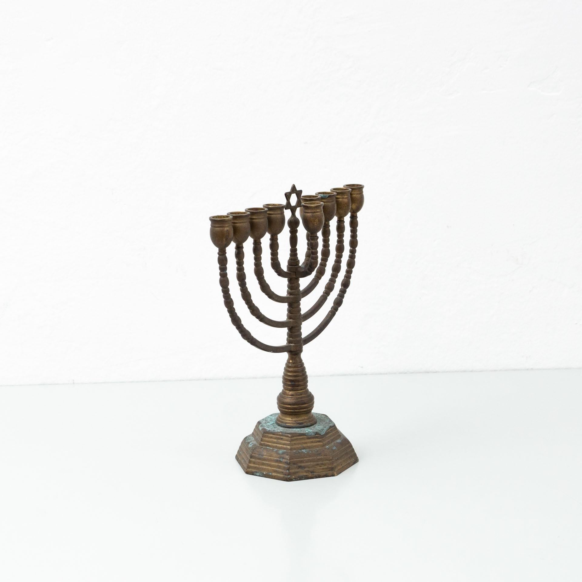 French Antique Traditional Jewish Chandelier, circa 1940