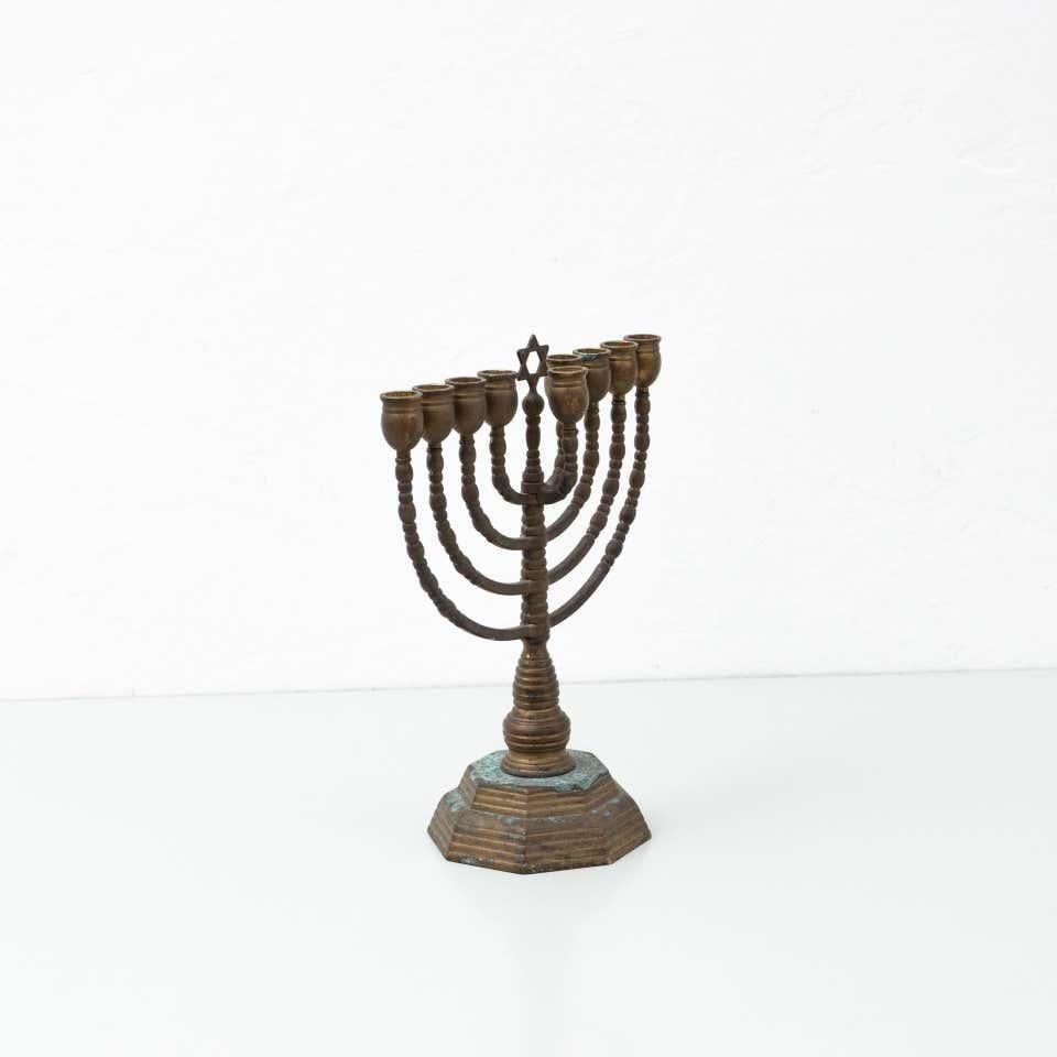 Mid-Century Modern Antique Traditional Jewish Chandelier, circa 1940 For Sale
