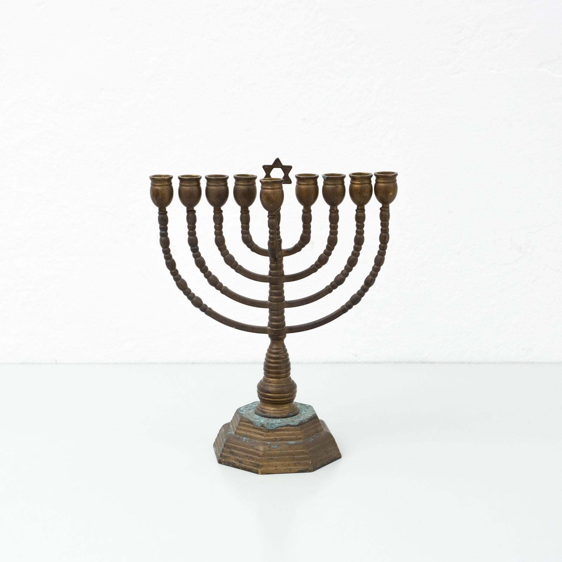 Antique Traditional Jewish Chandelier, circa 1940 In Good Condition In Barcelona, Barcelona