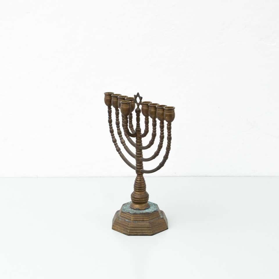 Mid-20th Century Antique Traditional Jewish Chandelier, circa 1940 For Sale
