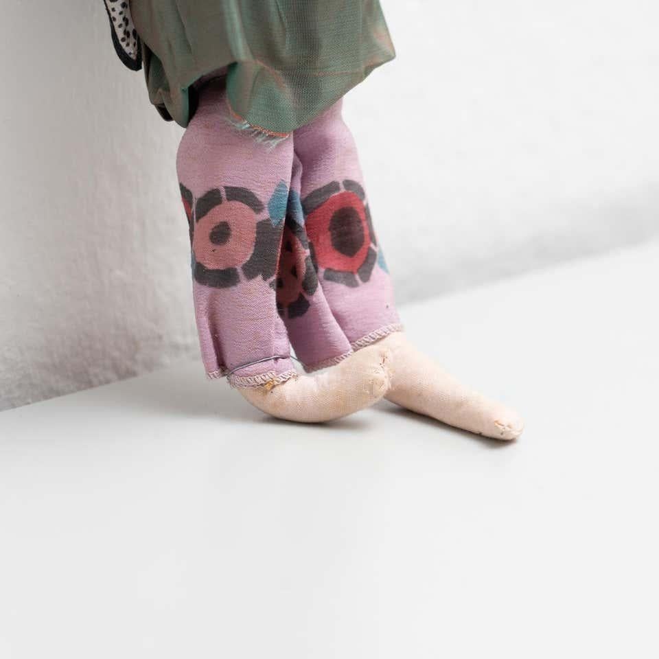 Muñeca de trapo tradicional antigua, circa 1920 Español en venta
