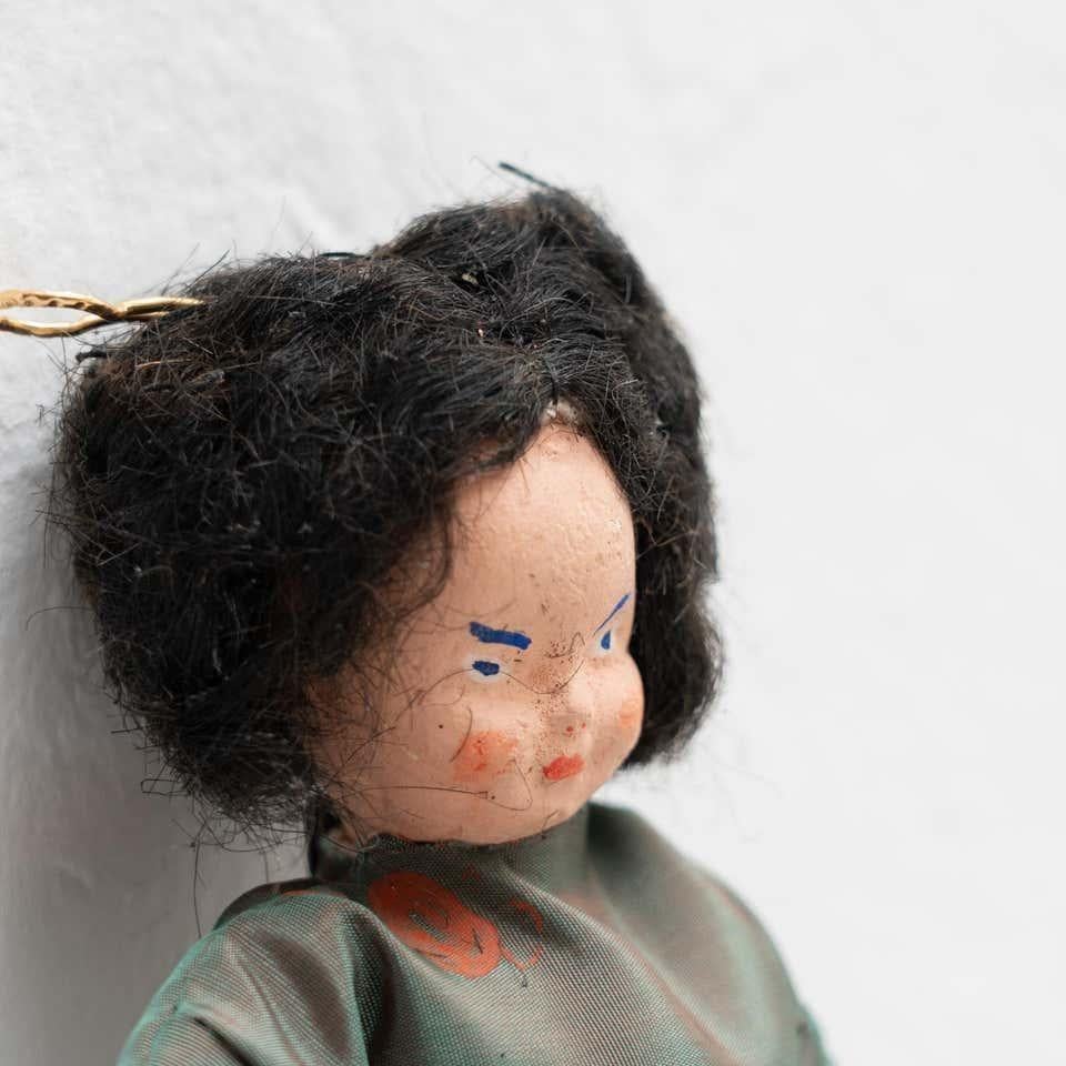 Muñeca de trapo tradicional antigua, circa 1920 en Bueno estado para la venta en Barcelona, ES